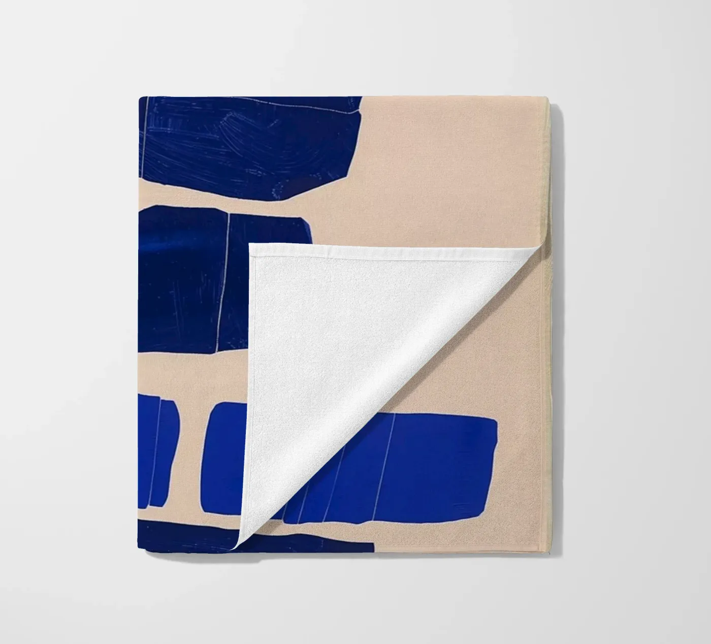 Blue angle beach towel by LeDieg