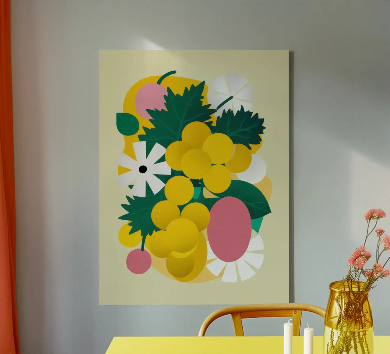 Uva e agrumi tela con Cornice a cassetta da Bruce Juice