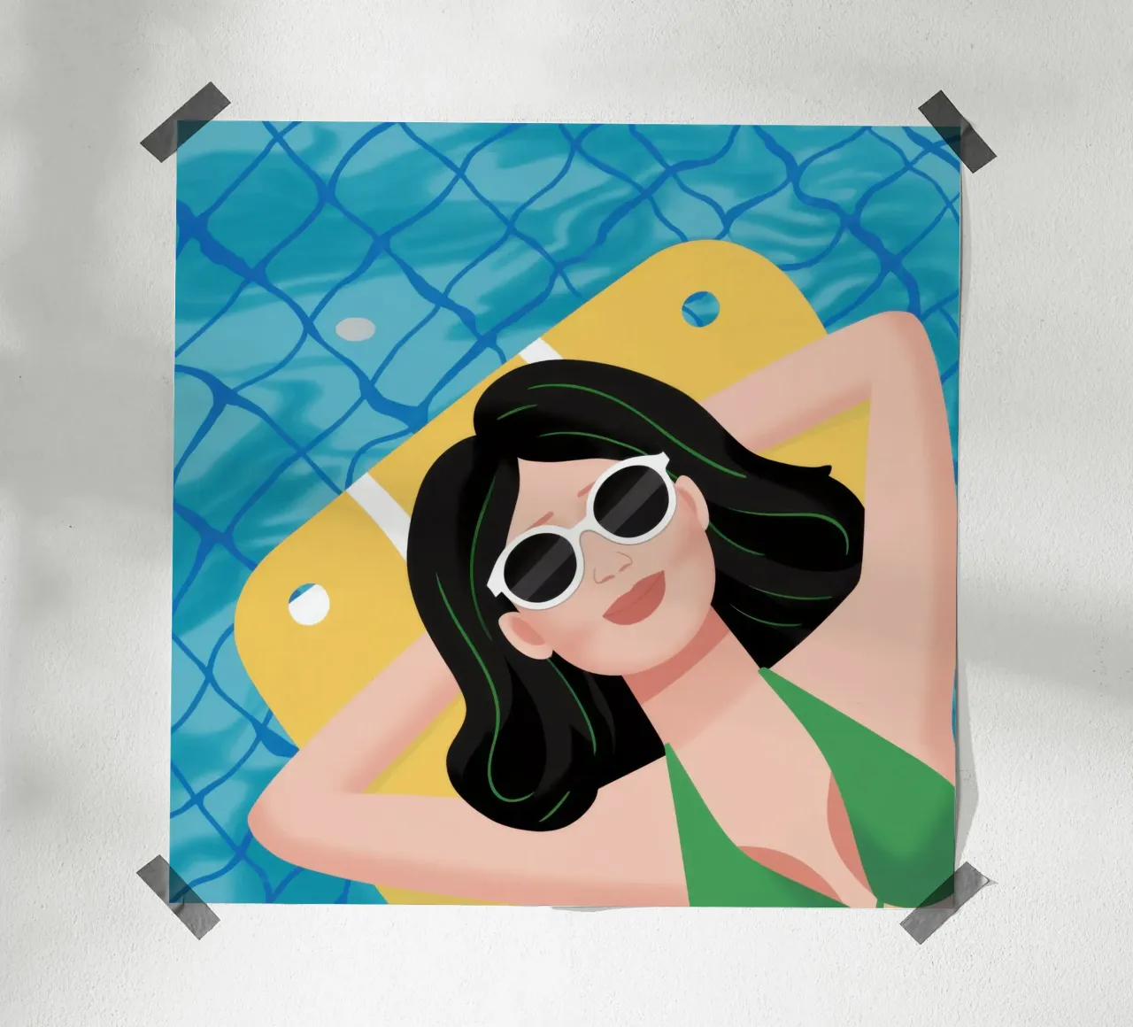 Azure Summer Repose Poster von Bara Suara
