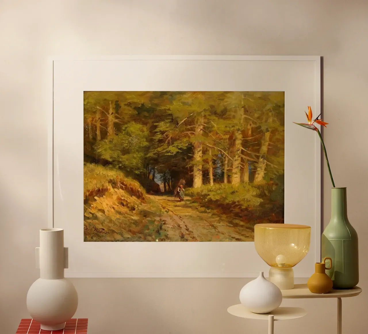 bellissimo viaggio della donna della foresta poster da pleceng shope