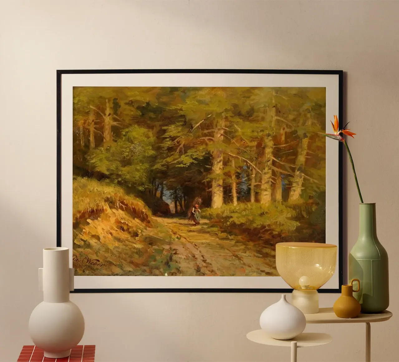 bellissimo viaggio della donna della foresta poster da pleceng shope