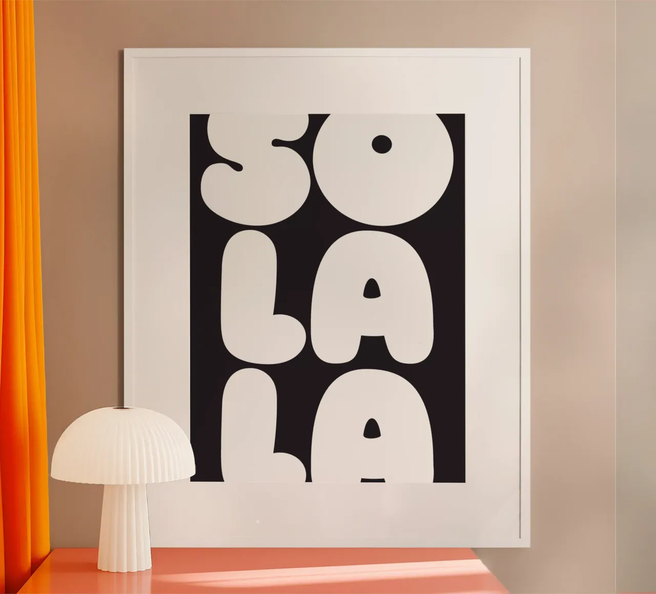So Lala Outline poster da Verplanungsagentur