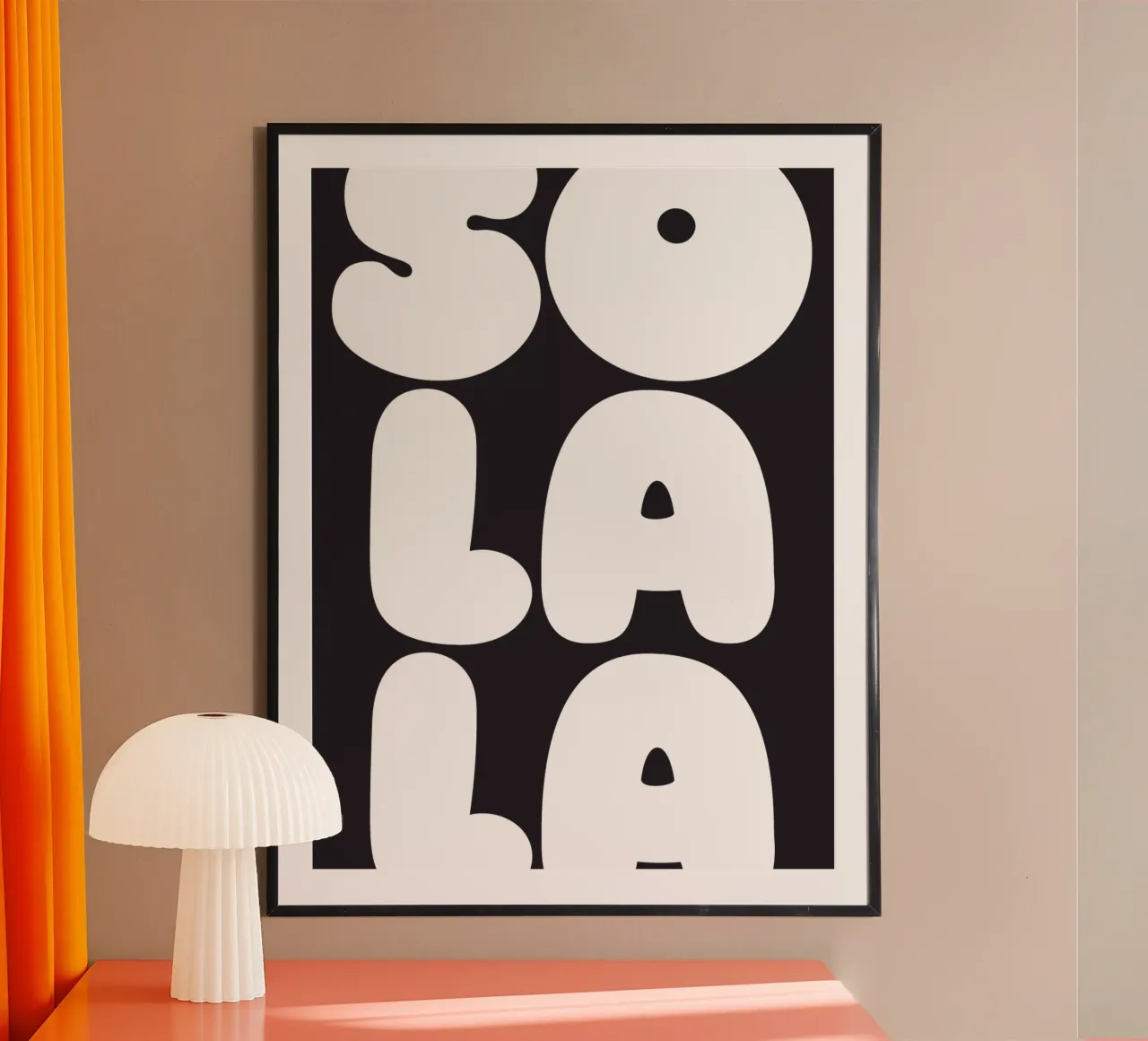 So Lala Outline poster da Verplanungsagentur