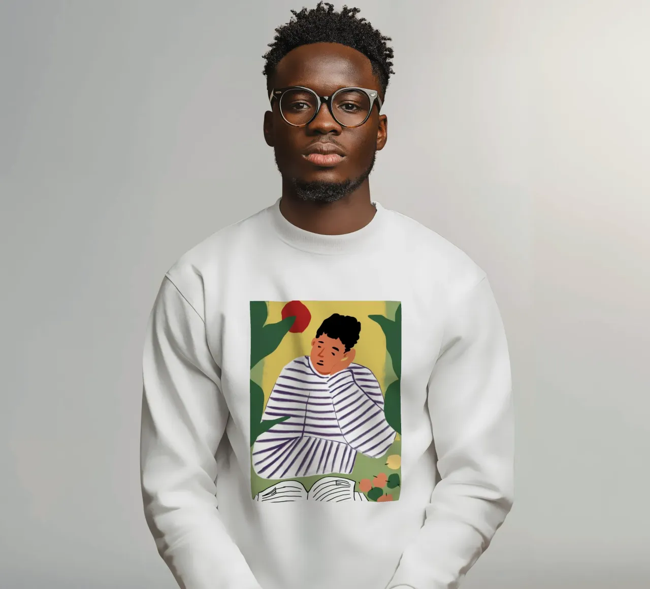 Lettore di camicie a righe felpa da Snow Mist