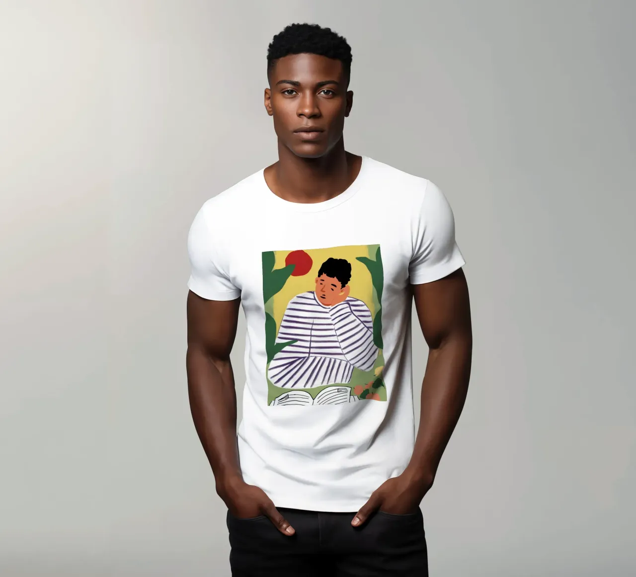 Lettore di camicie a righe t-shirt da Snow Mist