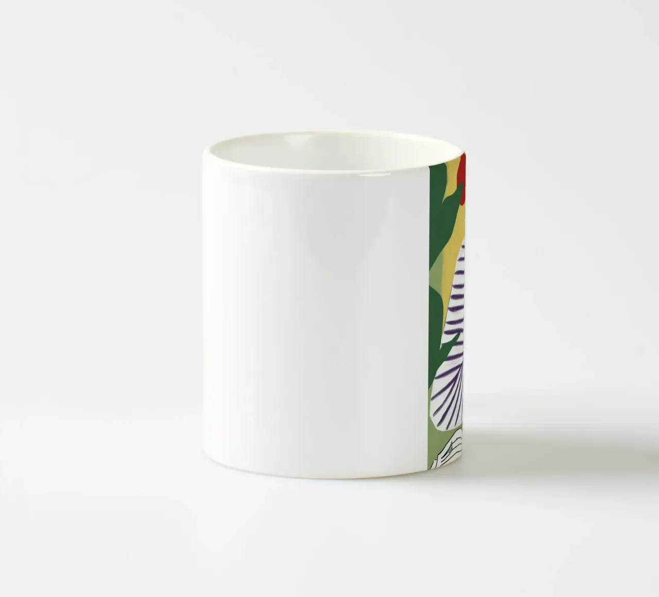 Lettore di camicie a righe tazza in ceramica da Snow Mist
