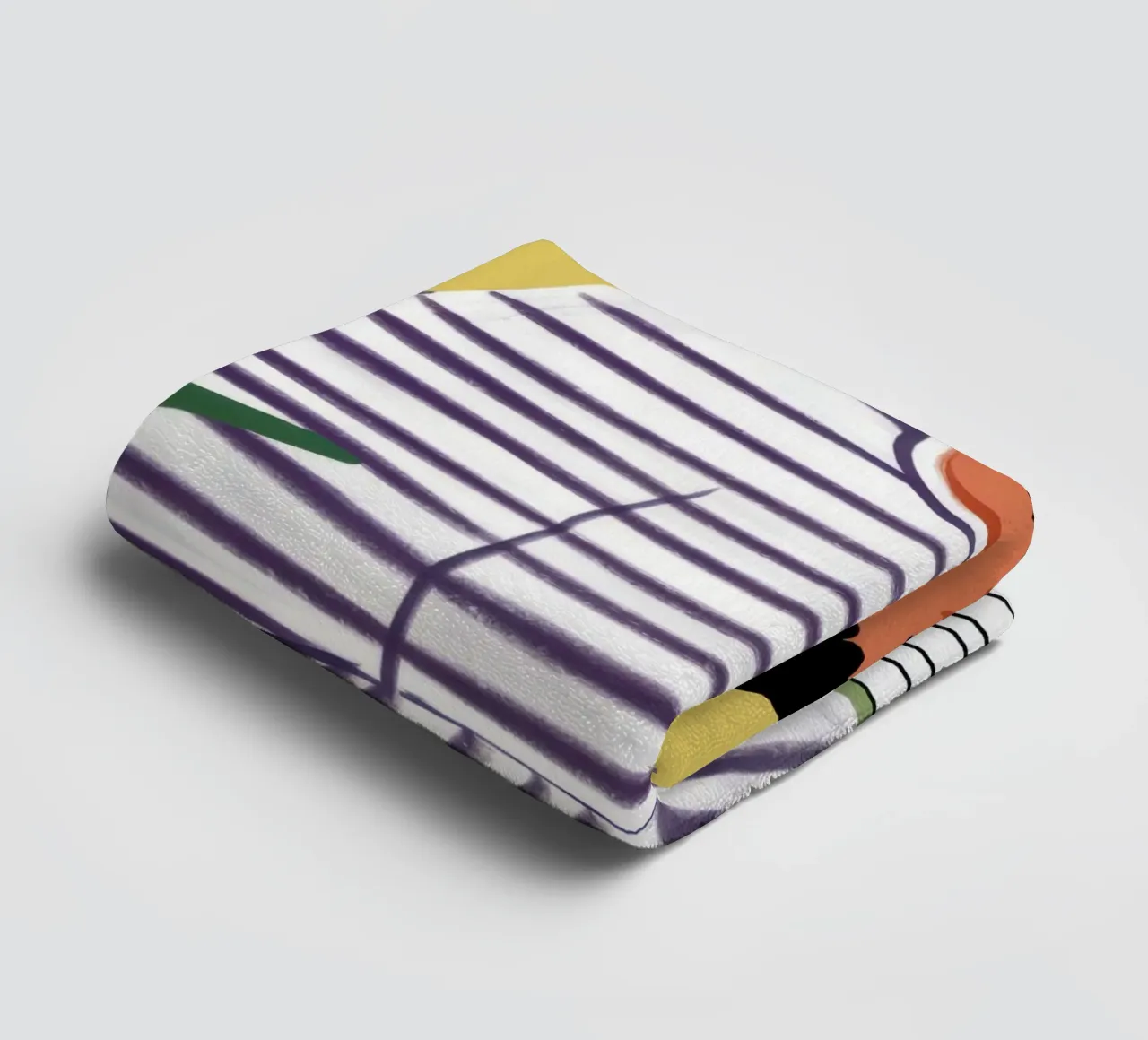 Lettore di camicie a righe asciugamano da bagno da Snow Mist
