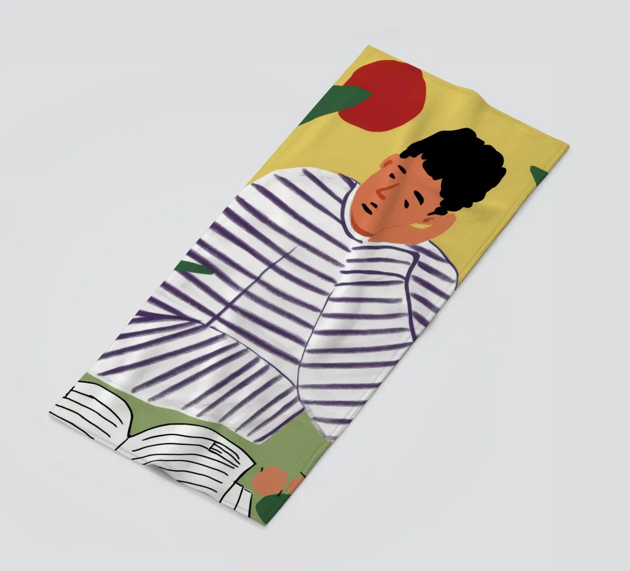 Lettore di camicie a righe telo mare da Snow Mist