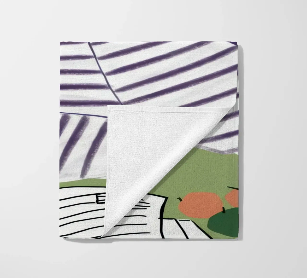 Lettore di camicie a righe telo mare da Snow Mist