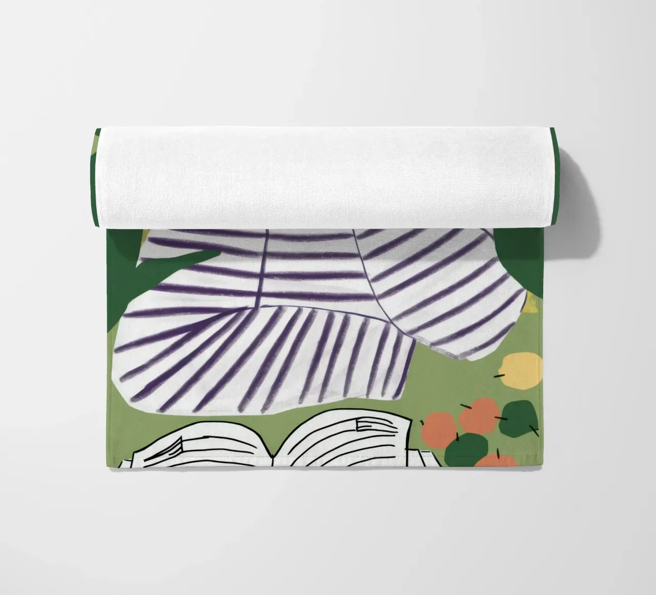 Lettore di camicie a righe telo mare da Snow Mist