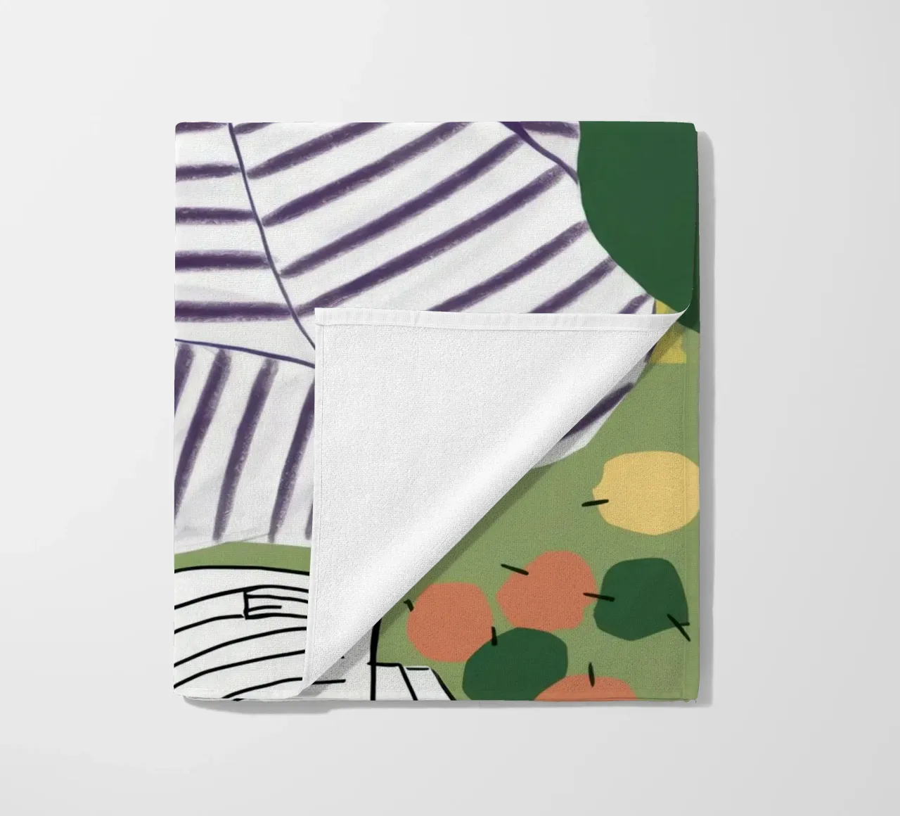 Lettore di camicie a righe telo mare da Snow Mist