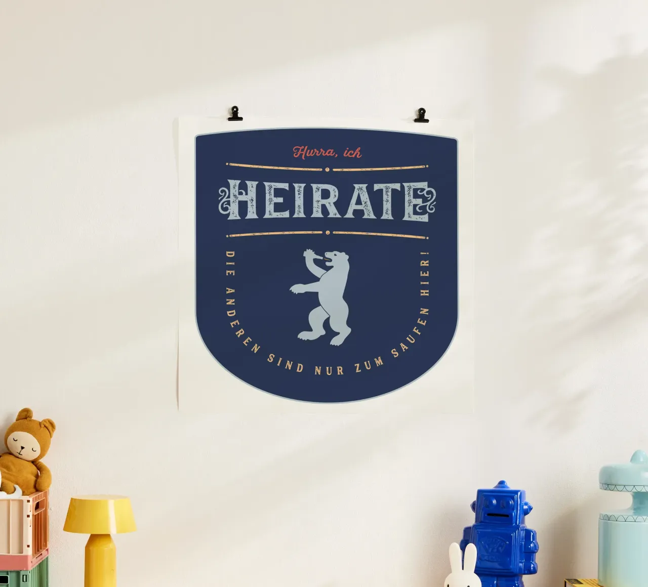 Hurra, ich heirate! poster da Black Sign Artwork