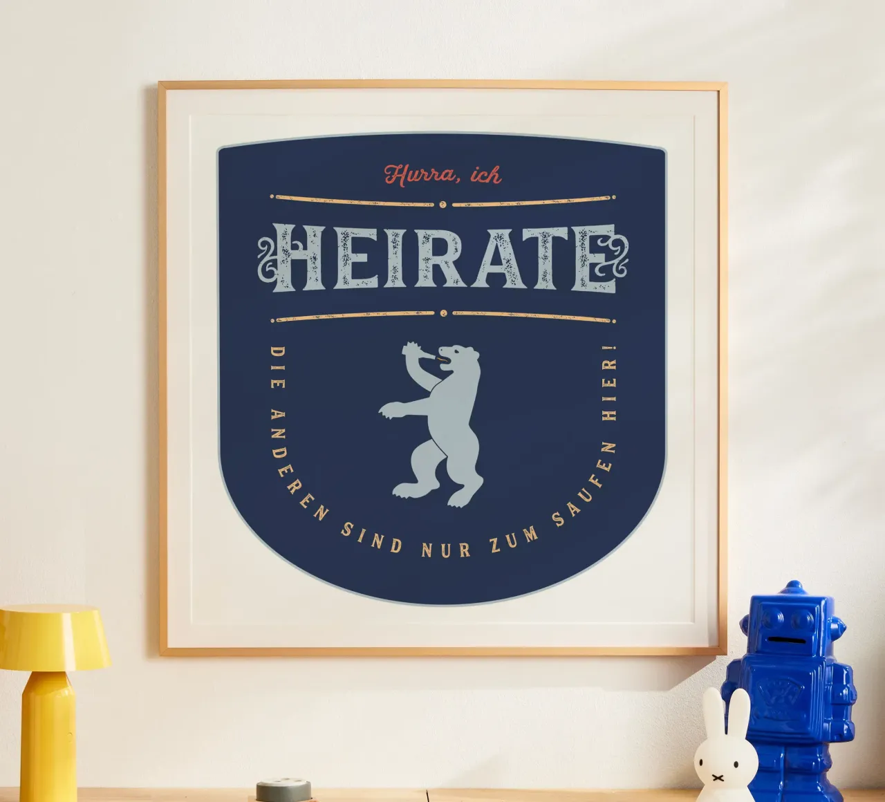 Hurra, ich heirate! poster da Black Sign Artwork
