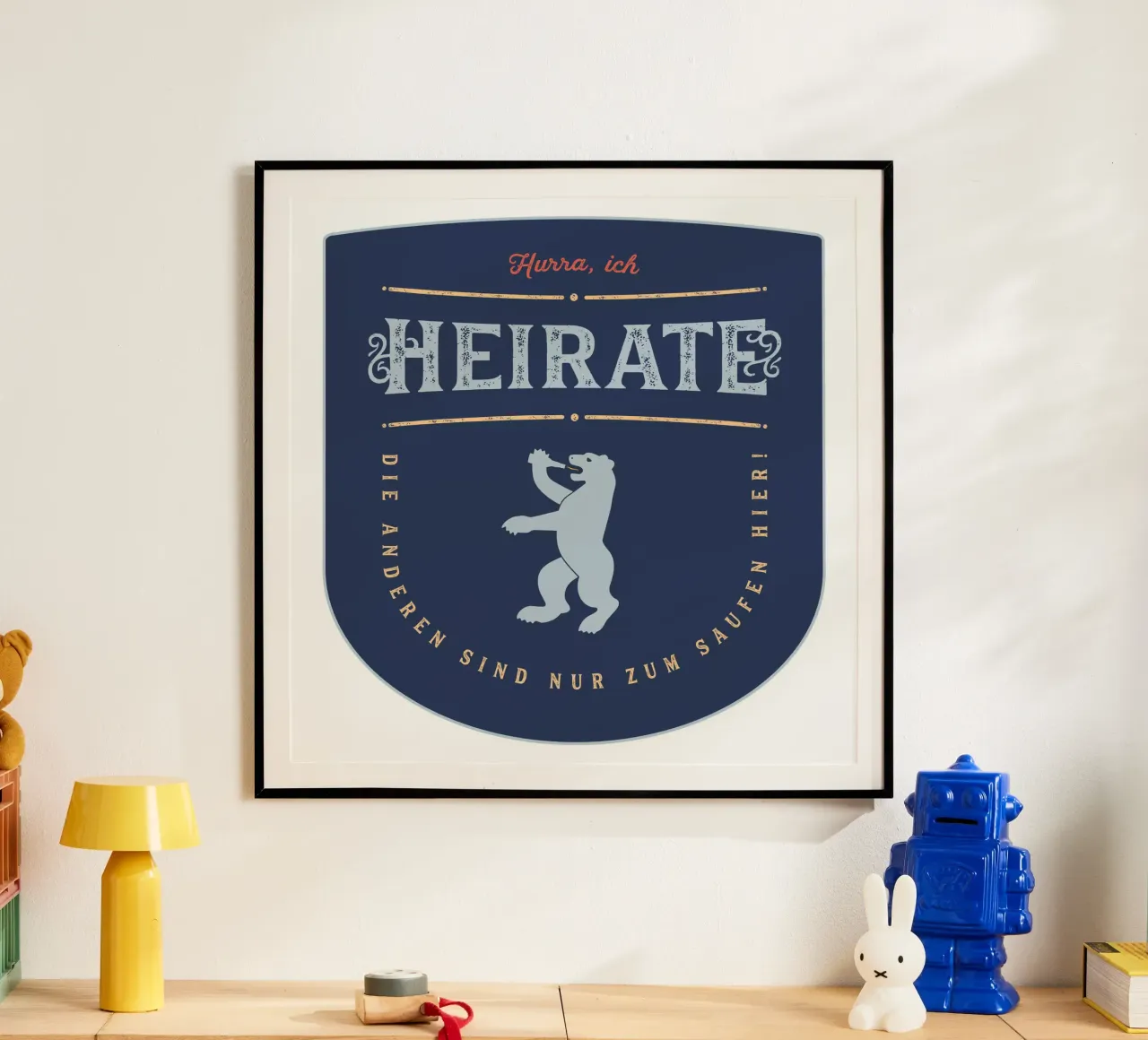 Hurra, ich heirate! poster da Black Sign Artwork
