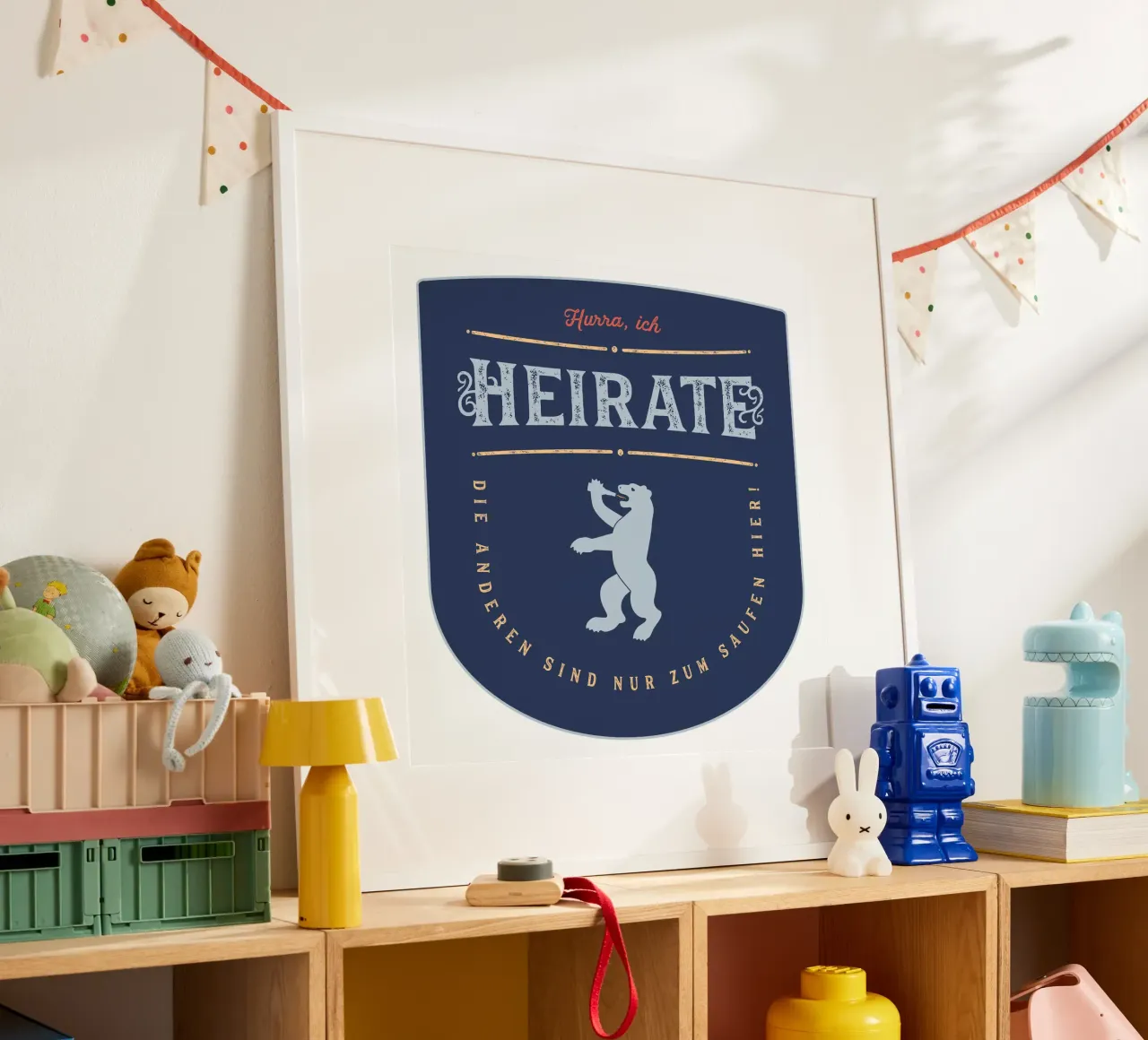 Hurra, ich heirate! poster da Black Sign Artwork