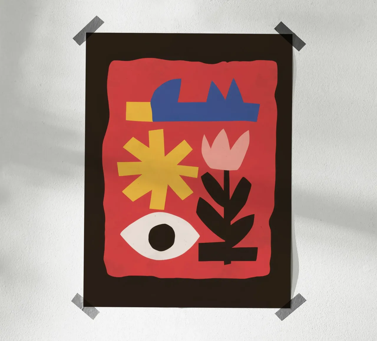 Primary Color Abstract poster by Snow Mist