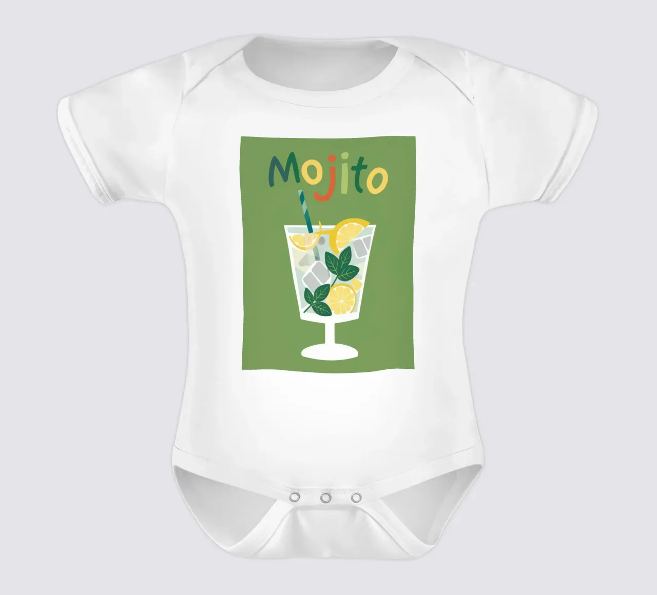 Mojito Pop fresco body neonato maniche corte da Snow Mist