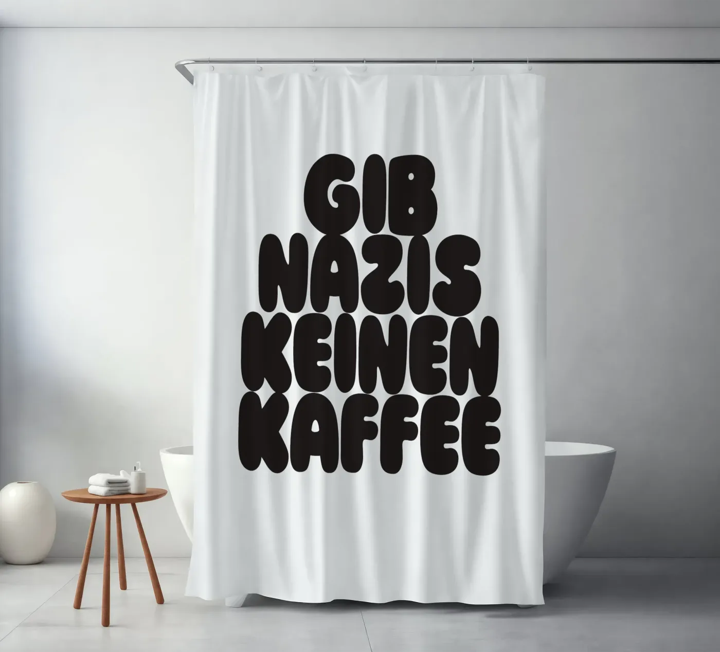 Kaffee Duschvorhang von Verplanungsagentur