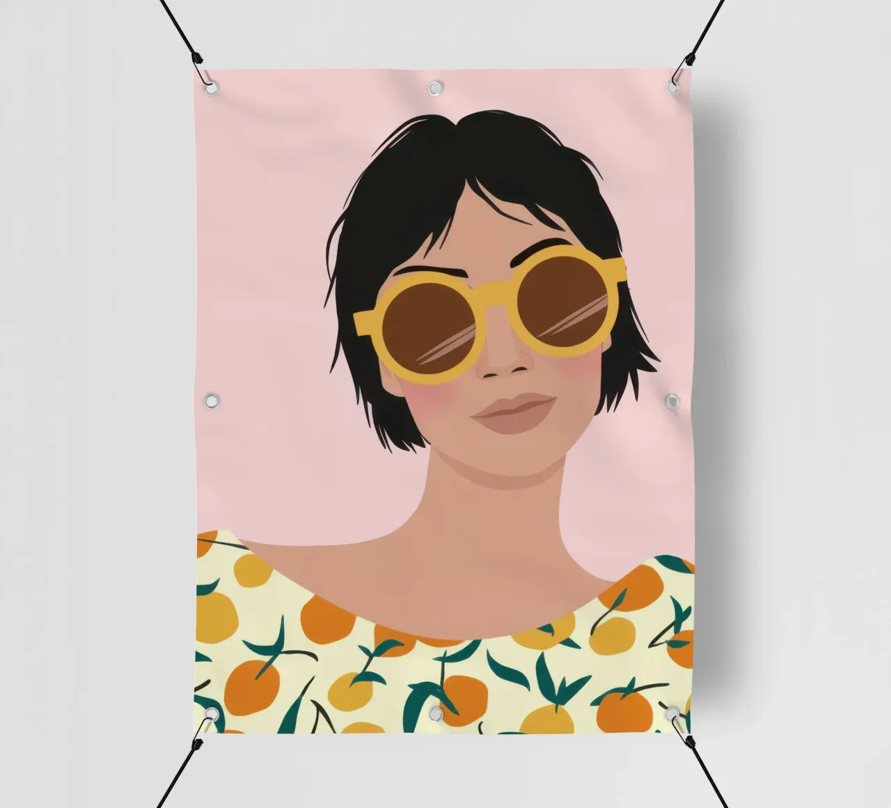 Fiori d'arancio chic telo in pvc da Snow Mist