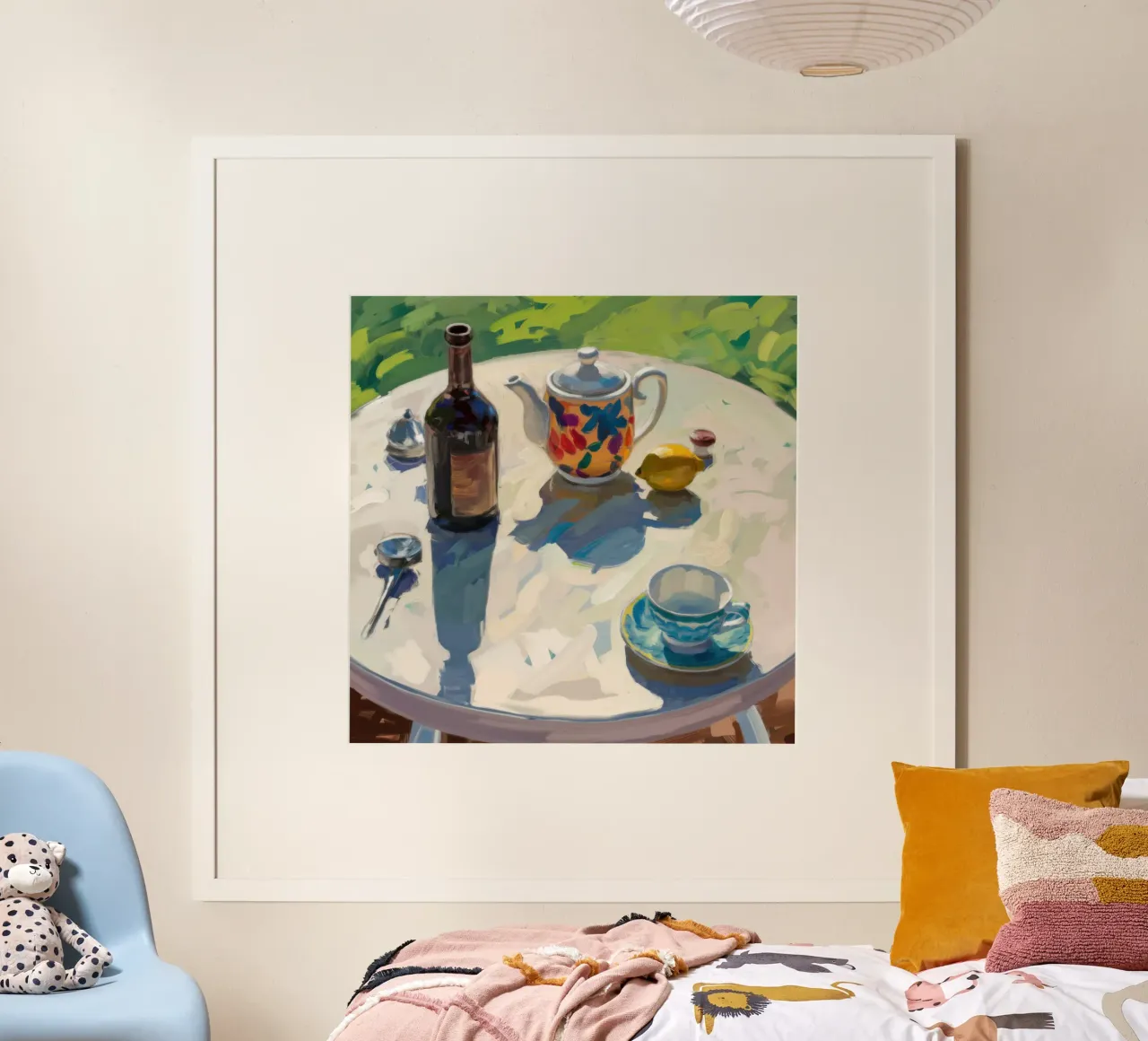 Sunlit Garden Table Poster von Astra Mist