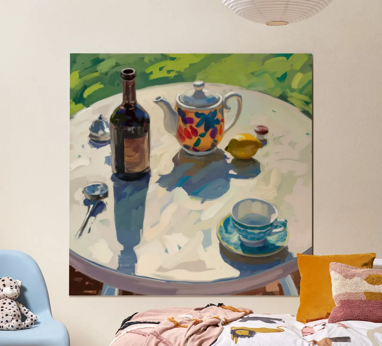 Sunlit Garden Table Poster von Astra Mist