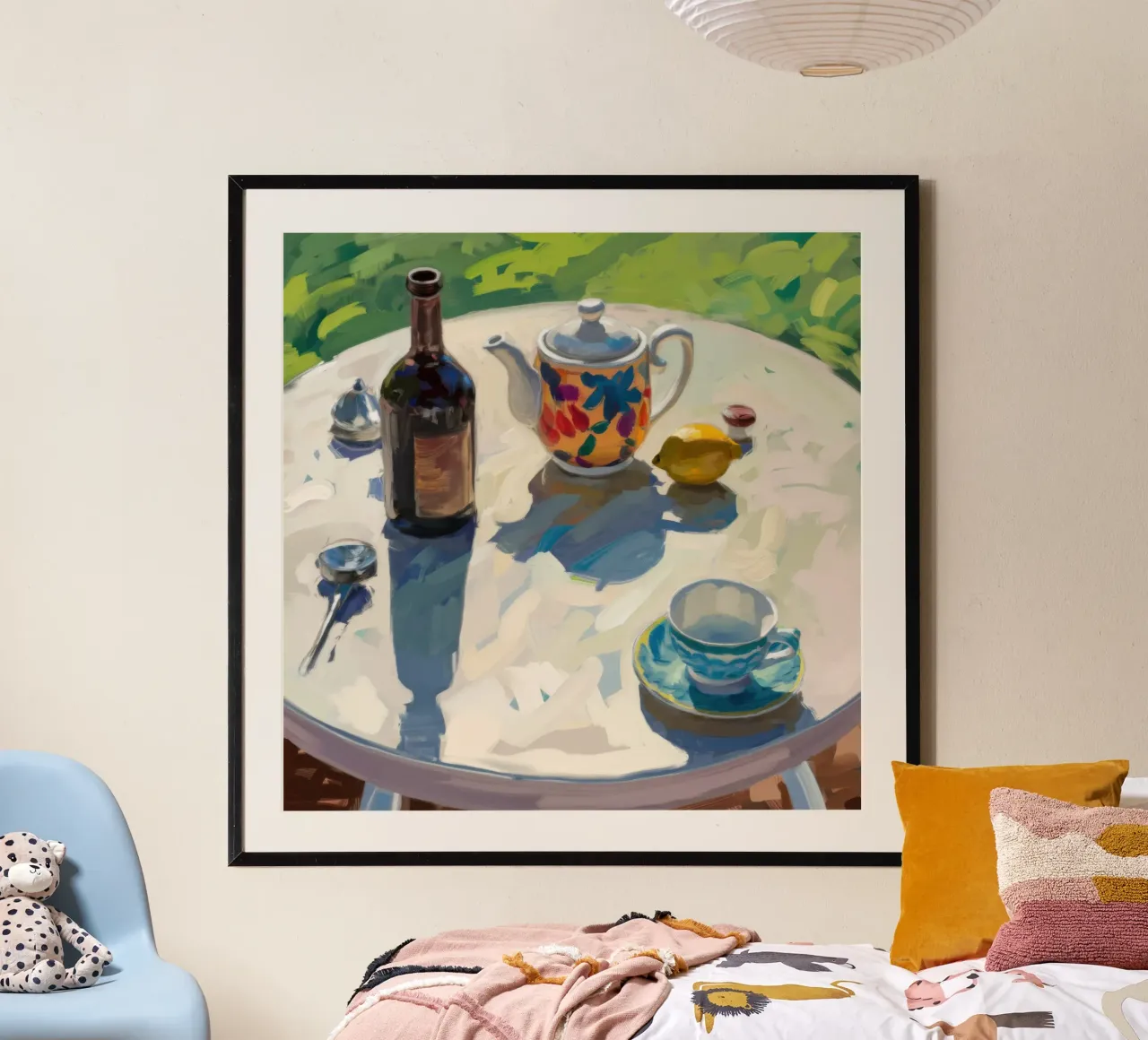 Sunlit Garden Table Poster von Astra Mist