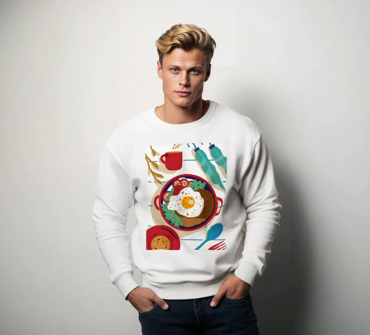 Colazione con piatto unico felpa da Snow Mist