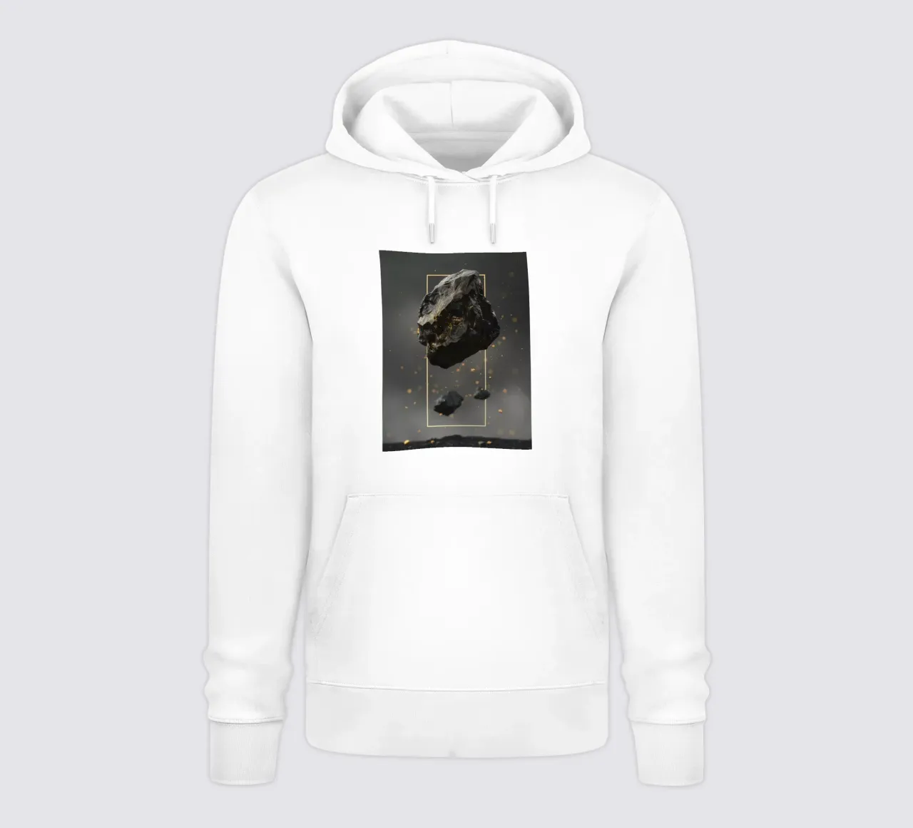 Black Rock golden rectangle felpa con cappuccio da LeDieg