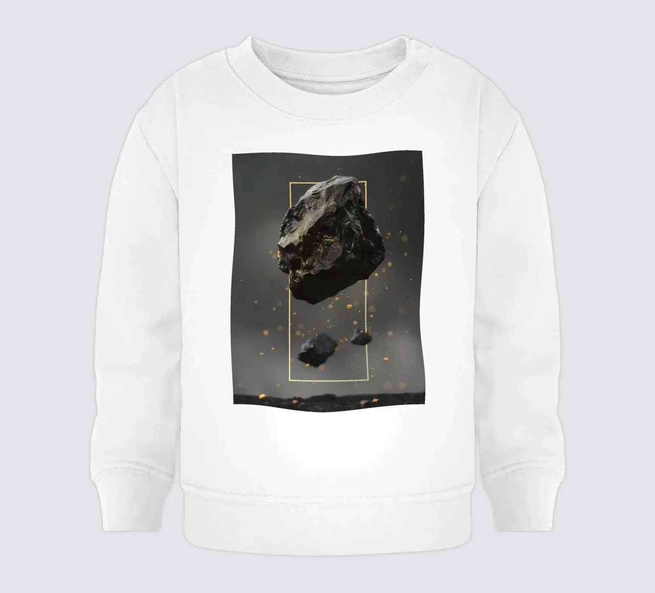 Black Rock golden rectangle felpa neonato da LeDieg