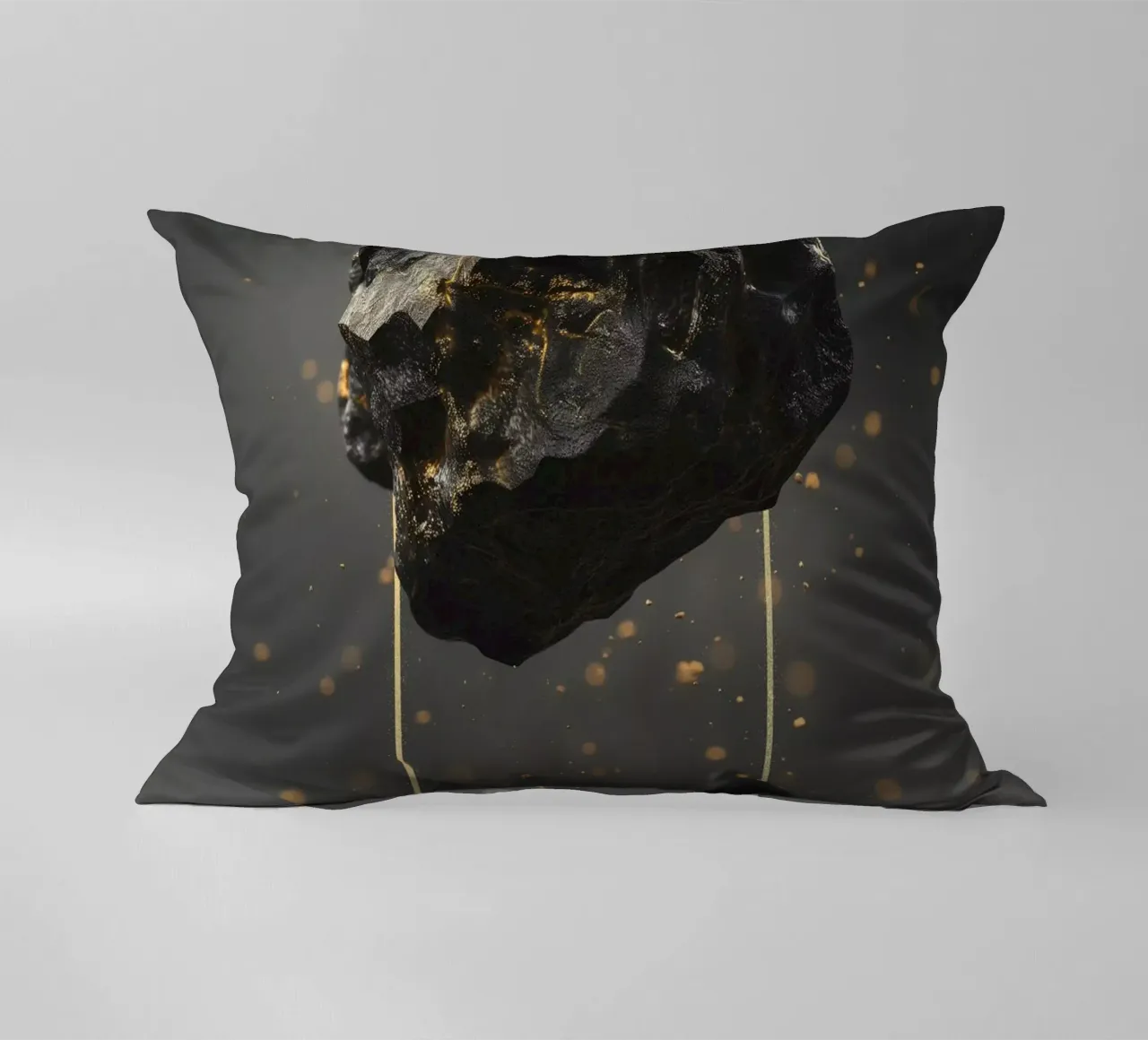Black Rock golden rectangle cuscino da LeDieg