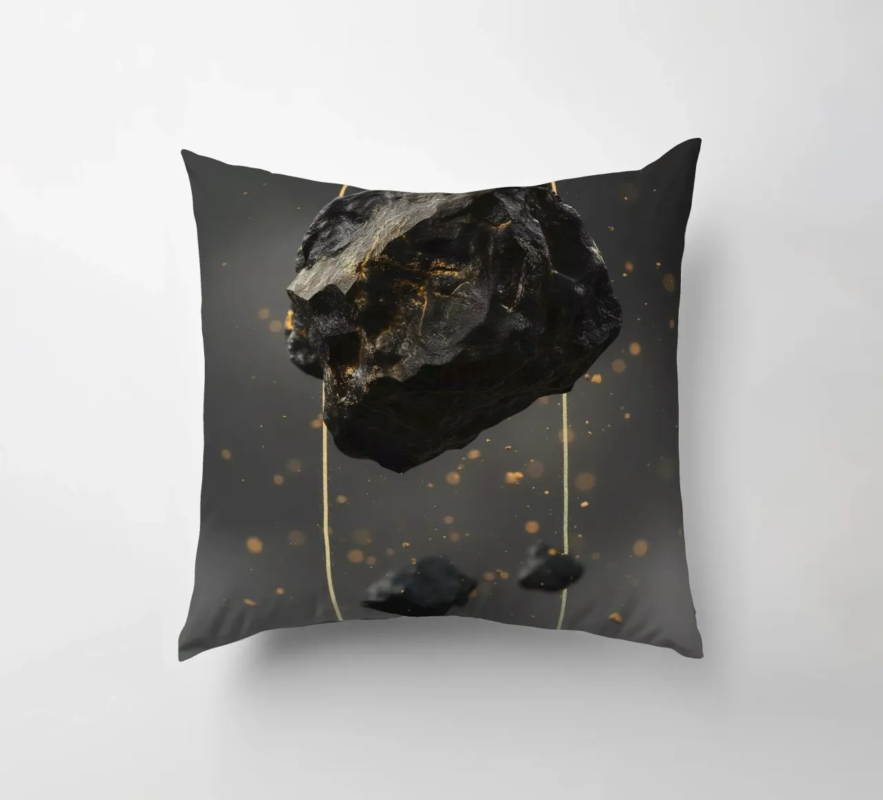 Black Rock golden rectangle cuscino da LeDieg