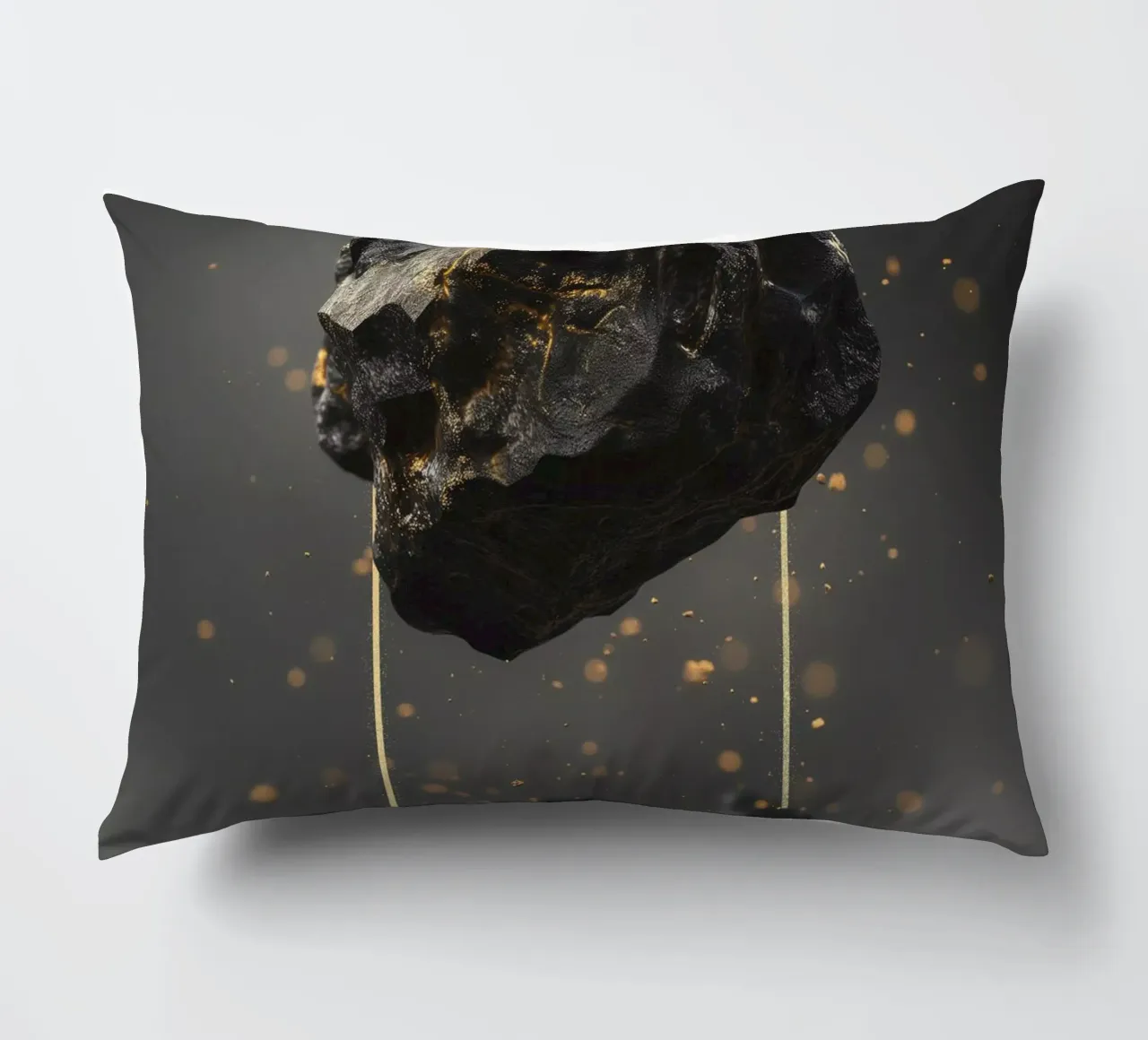 Black Rock golden rectangle cuscino da LeDieg