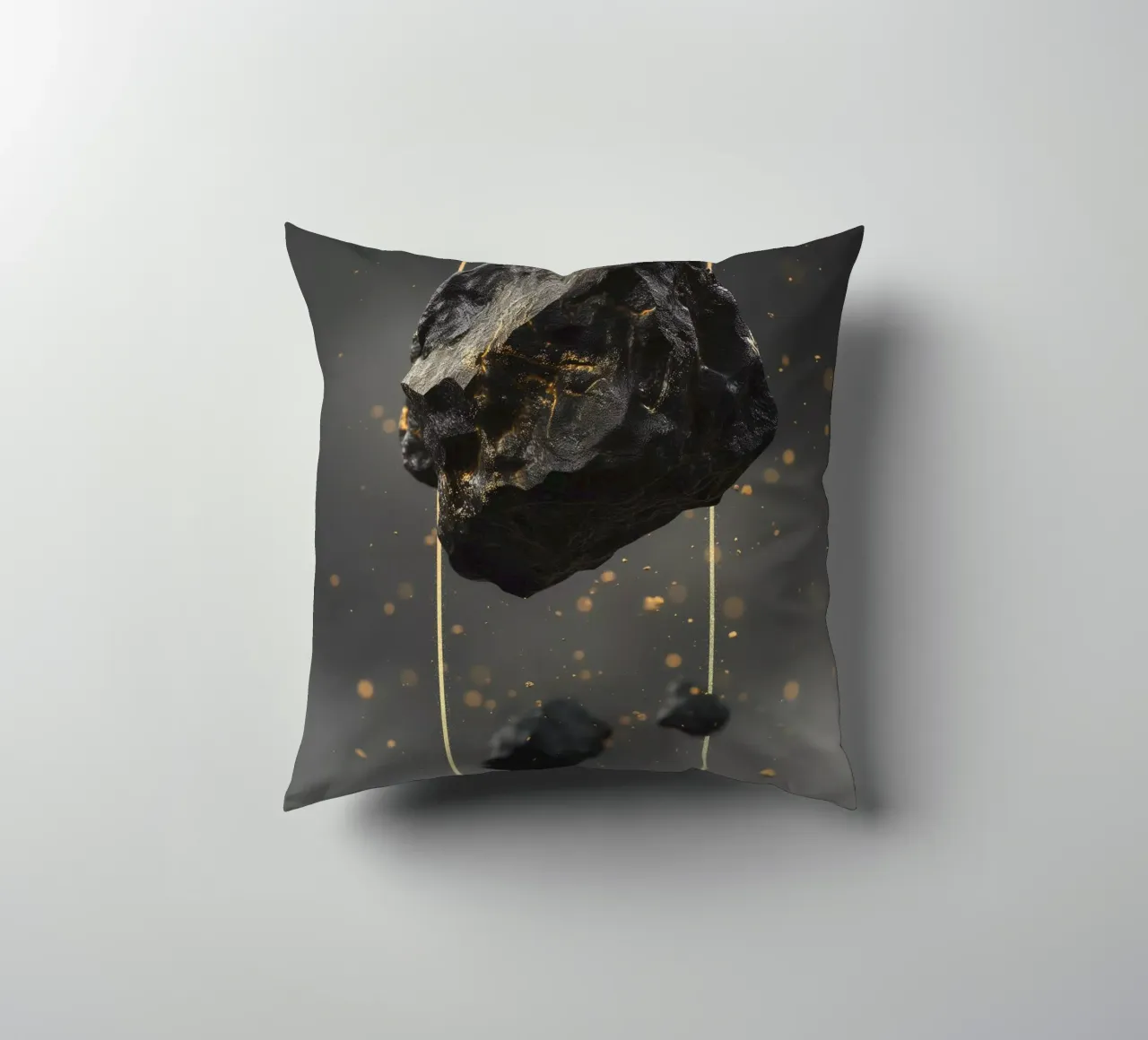 Black Rock golden rectangle cuscino da LeDieg