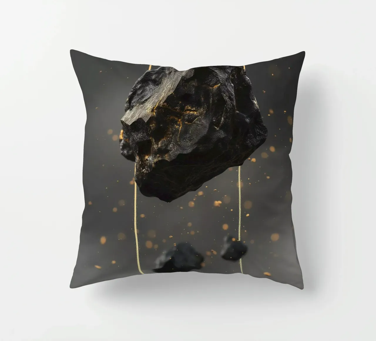 Black Rock golden rectangle cuscino da LeDieg