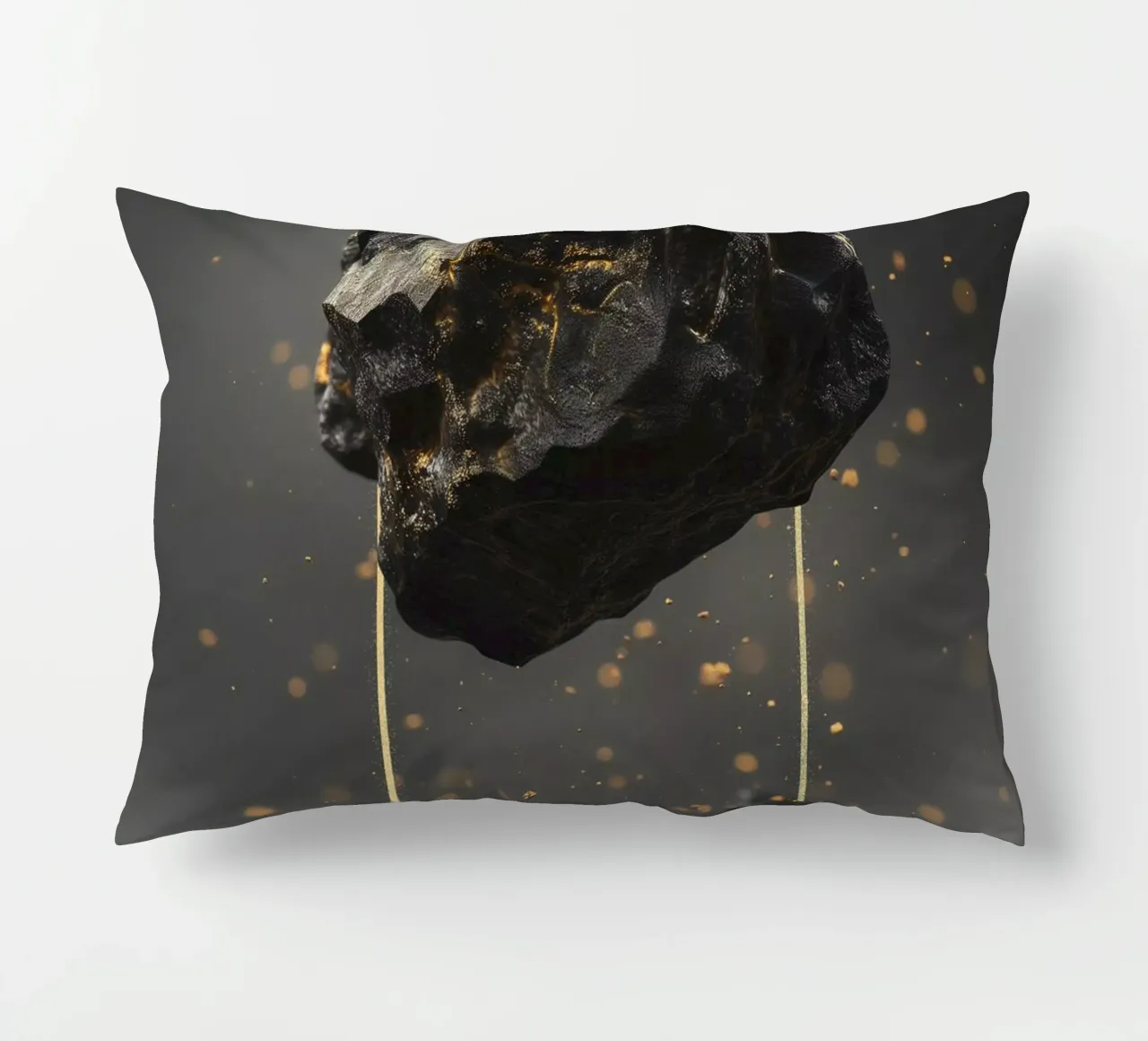 Black Rock golden rectangle cuscino da LeDieg