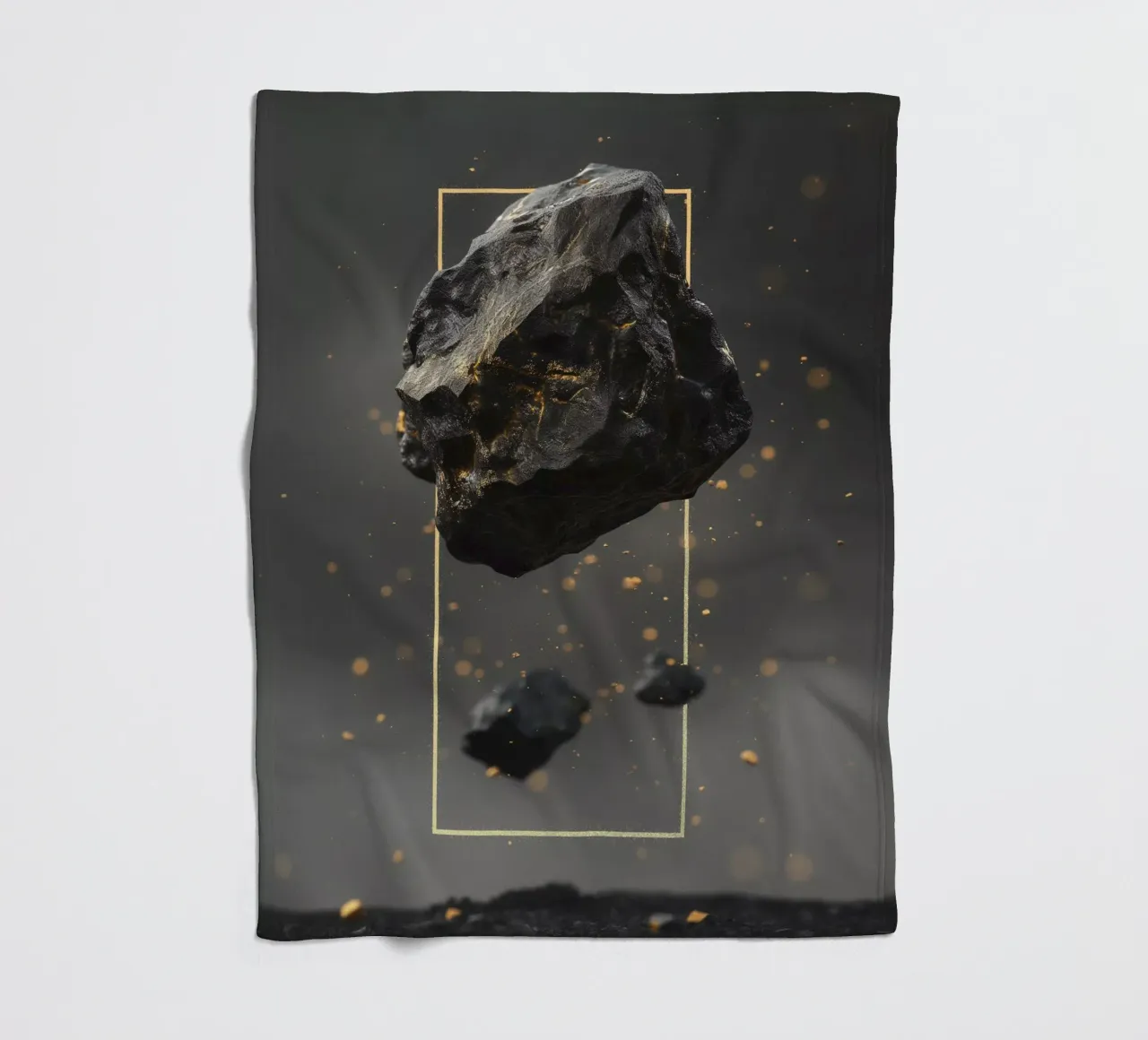 Black Rock golden rectangle coperta in pile da LeDieg