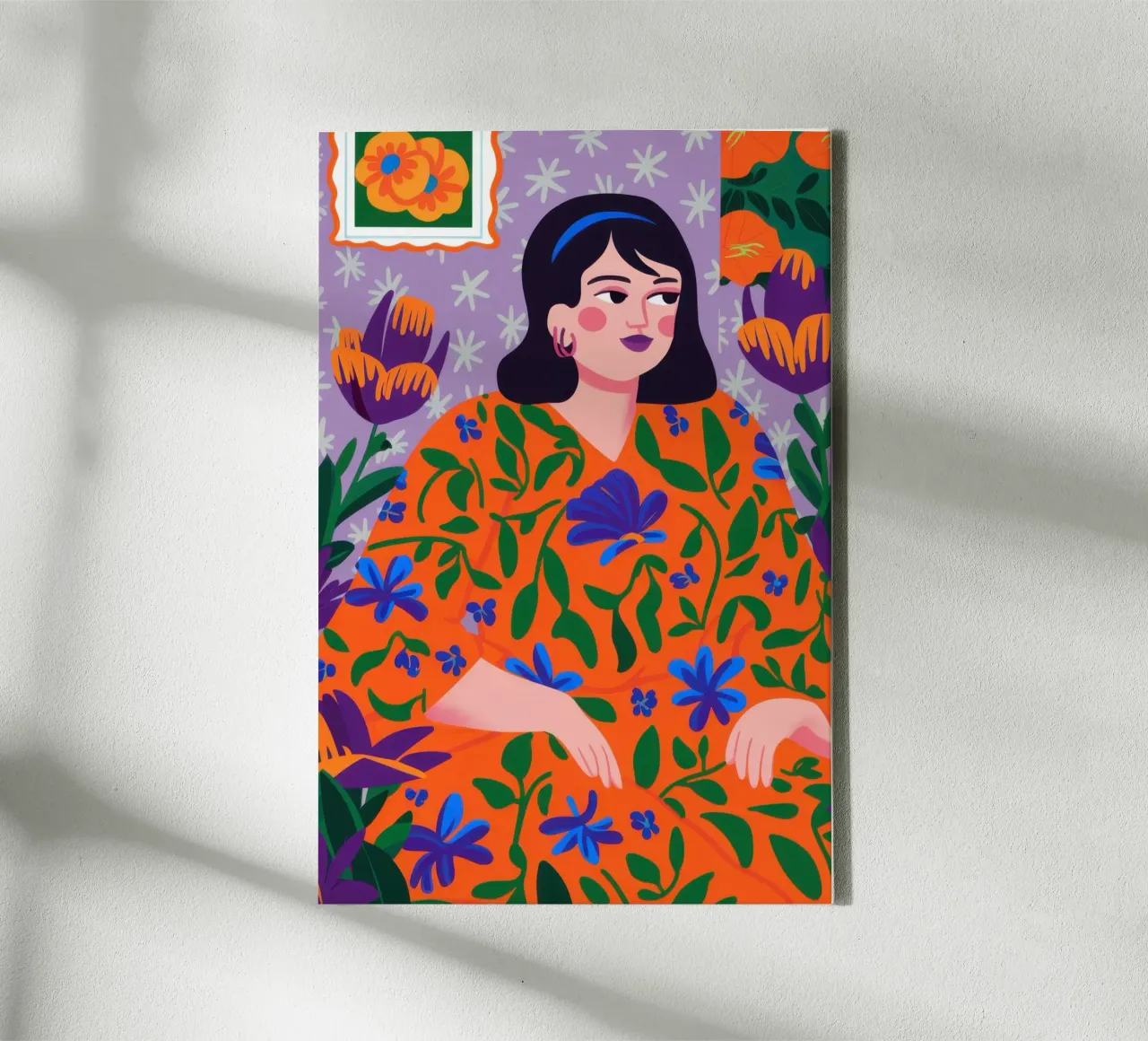 Tulip Field Dreamer canvas with Floater frame by Bruce Juice