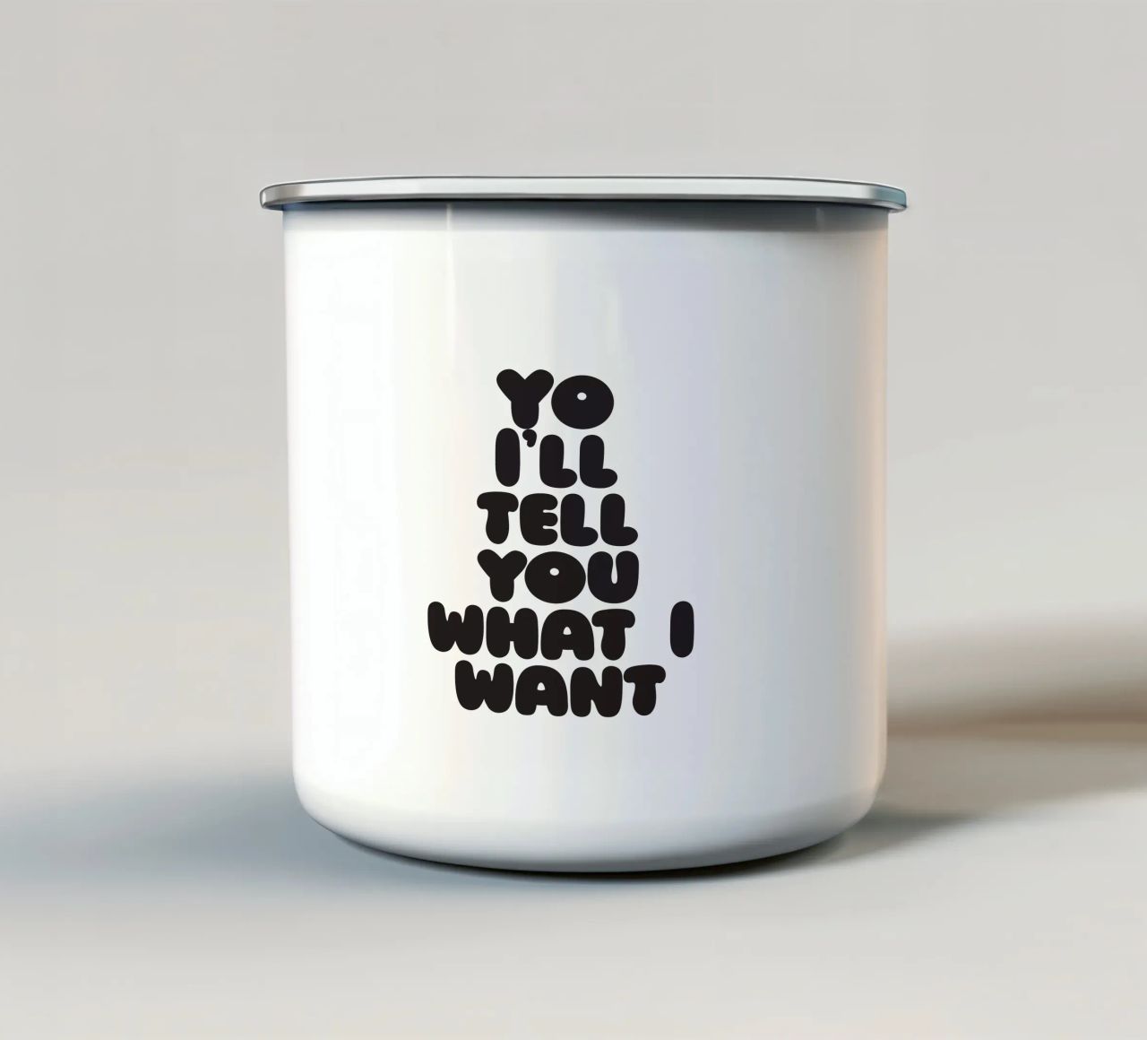 Wannabee I tazza in smalto da Verplanungsagentur