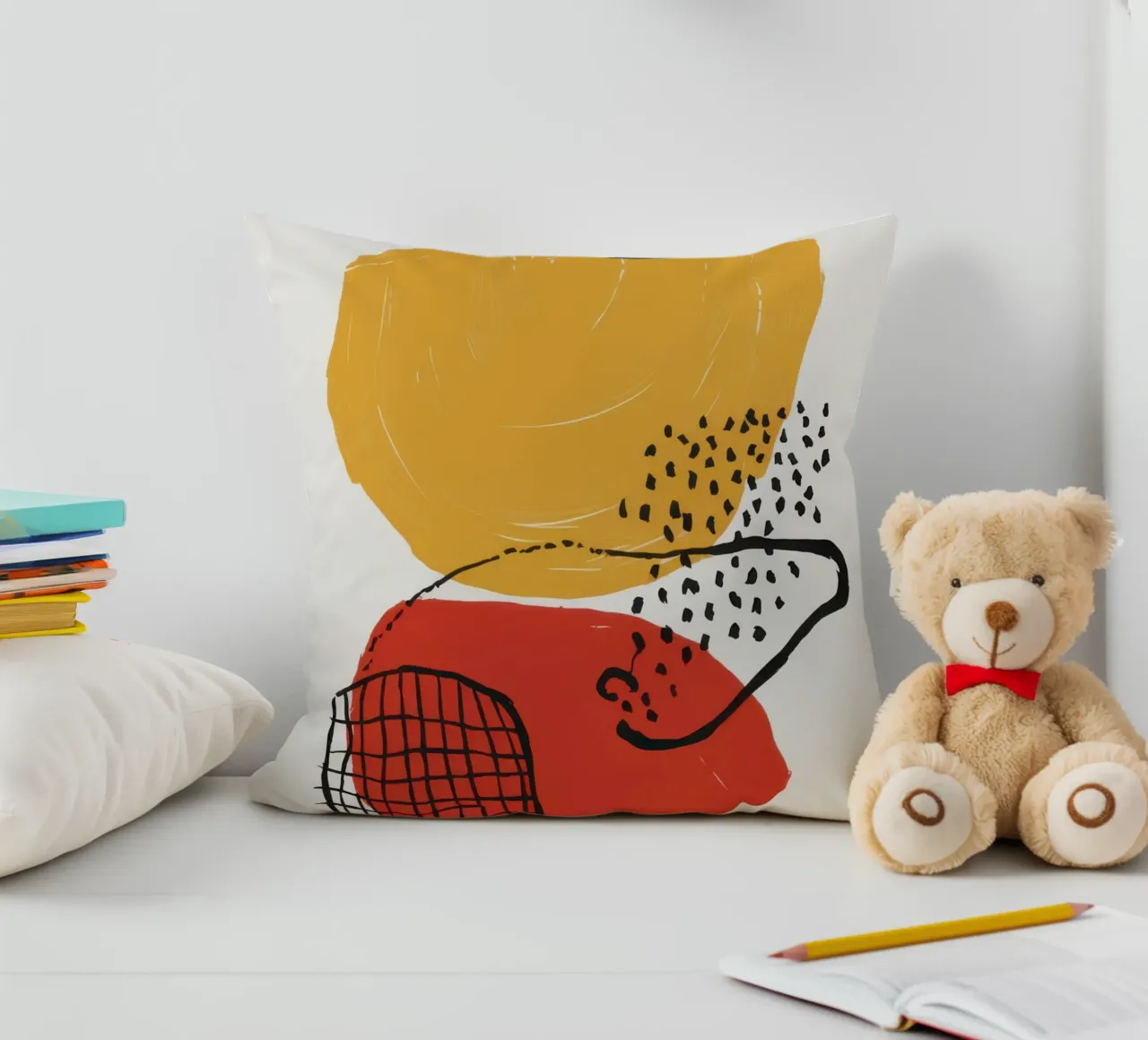 Form and Line Dialogue decorative cushion by Bara Suara
