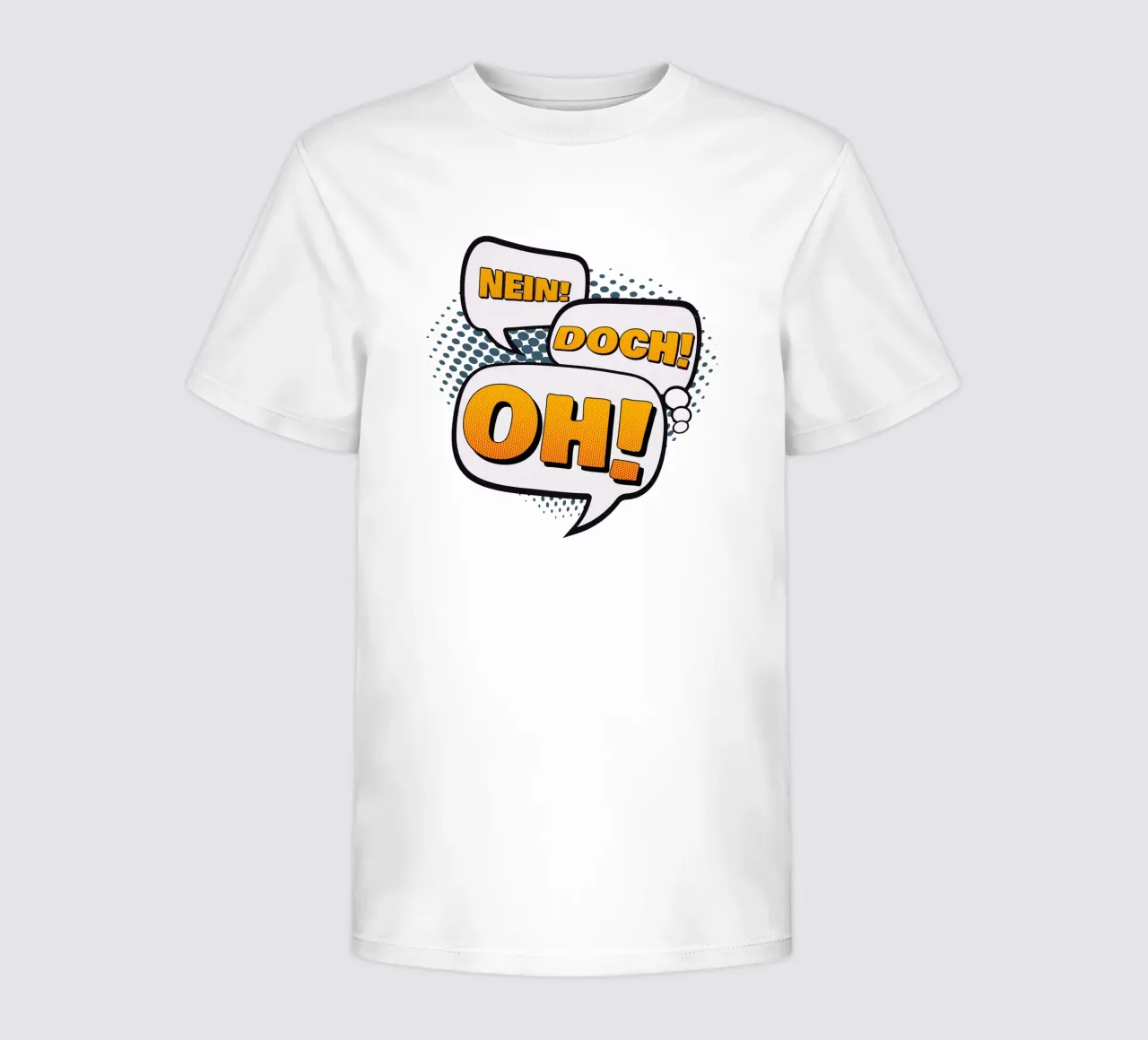 Nein! Doch! Oh! Kinder T-Shirt von Black Sign Artwork