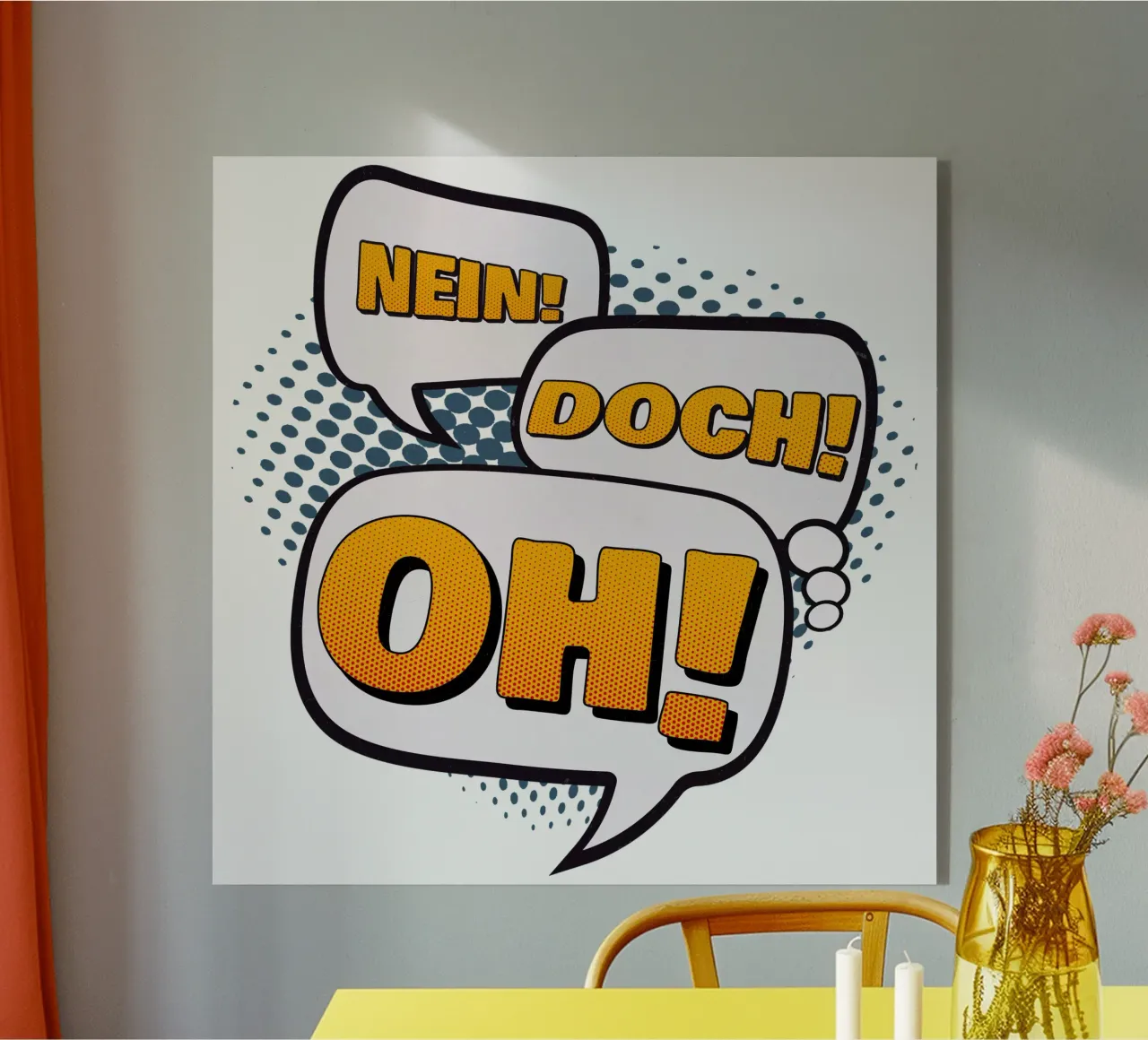 No! Sì! Oh! plexiglass da Black Sign Artwork