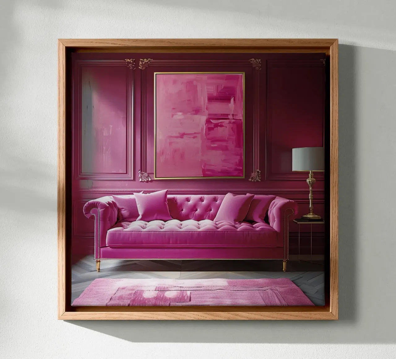 Blush & Bubbels canvas met Baklijst van StillVibe Home