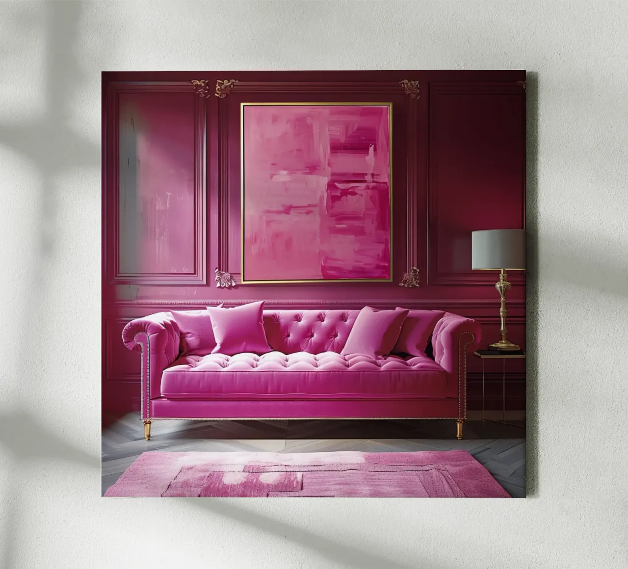 Blush & Bubbels canvas met Baklijst van StillVibe Home