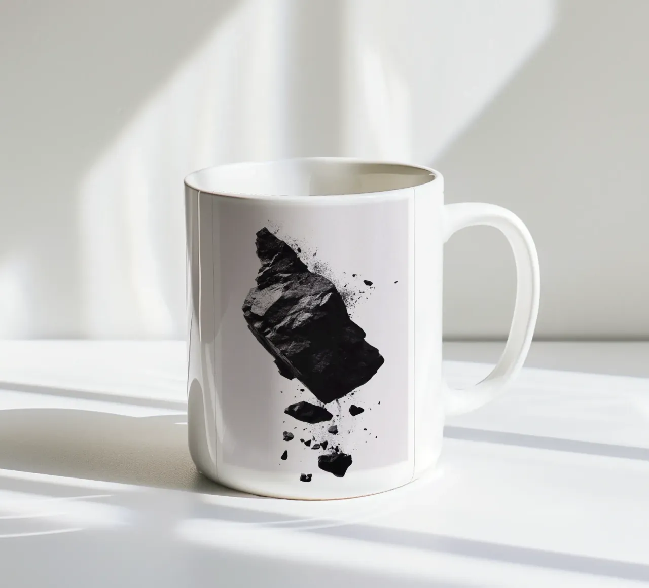 Black Rock floating tazza in ceramica da LeDieg