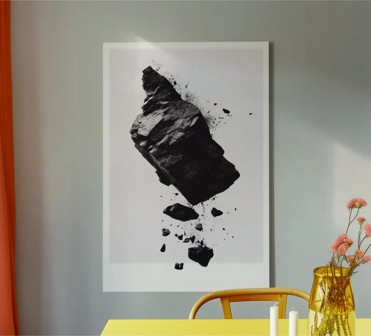 Black Rock floating tela con Cornice a cassetta da LeDieg