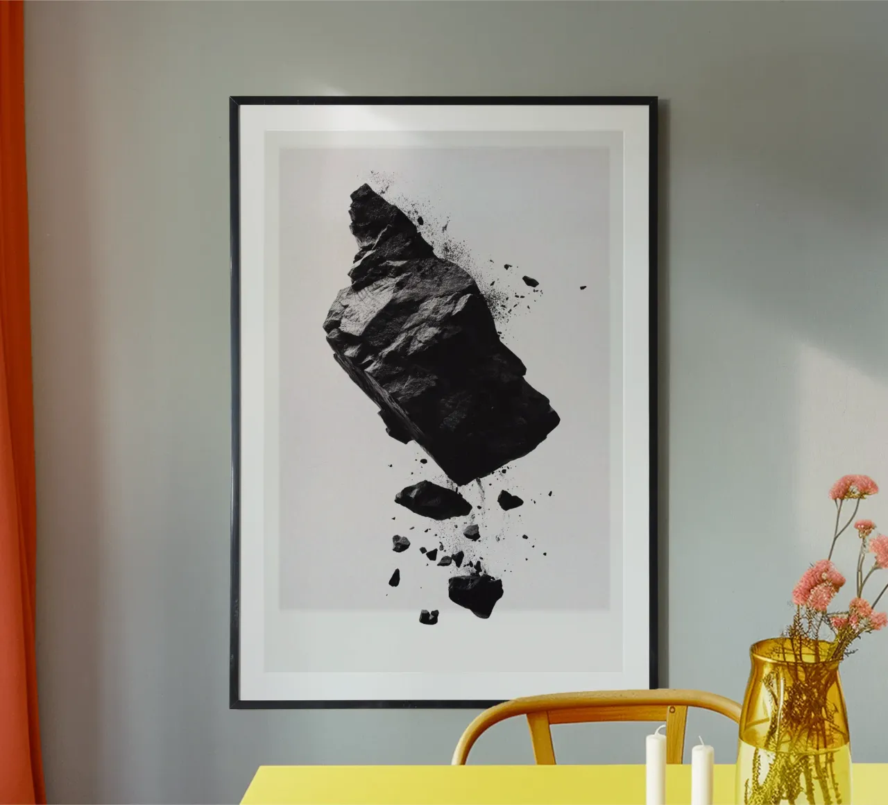 Black Rock floating carta hahnemühle da LeDieg