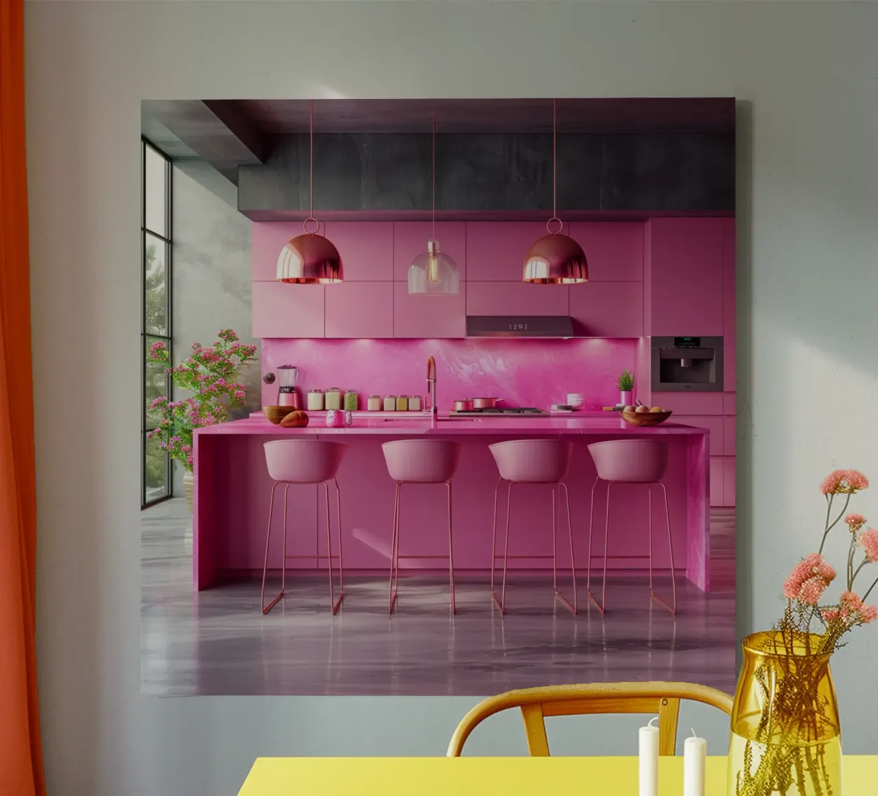 Fard e bolle di sapone tela con Cornice a cassetta da StillVibe Home