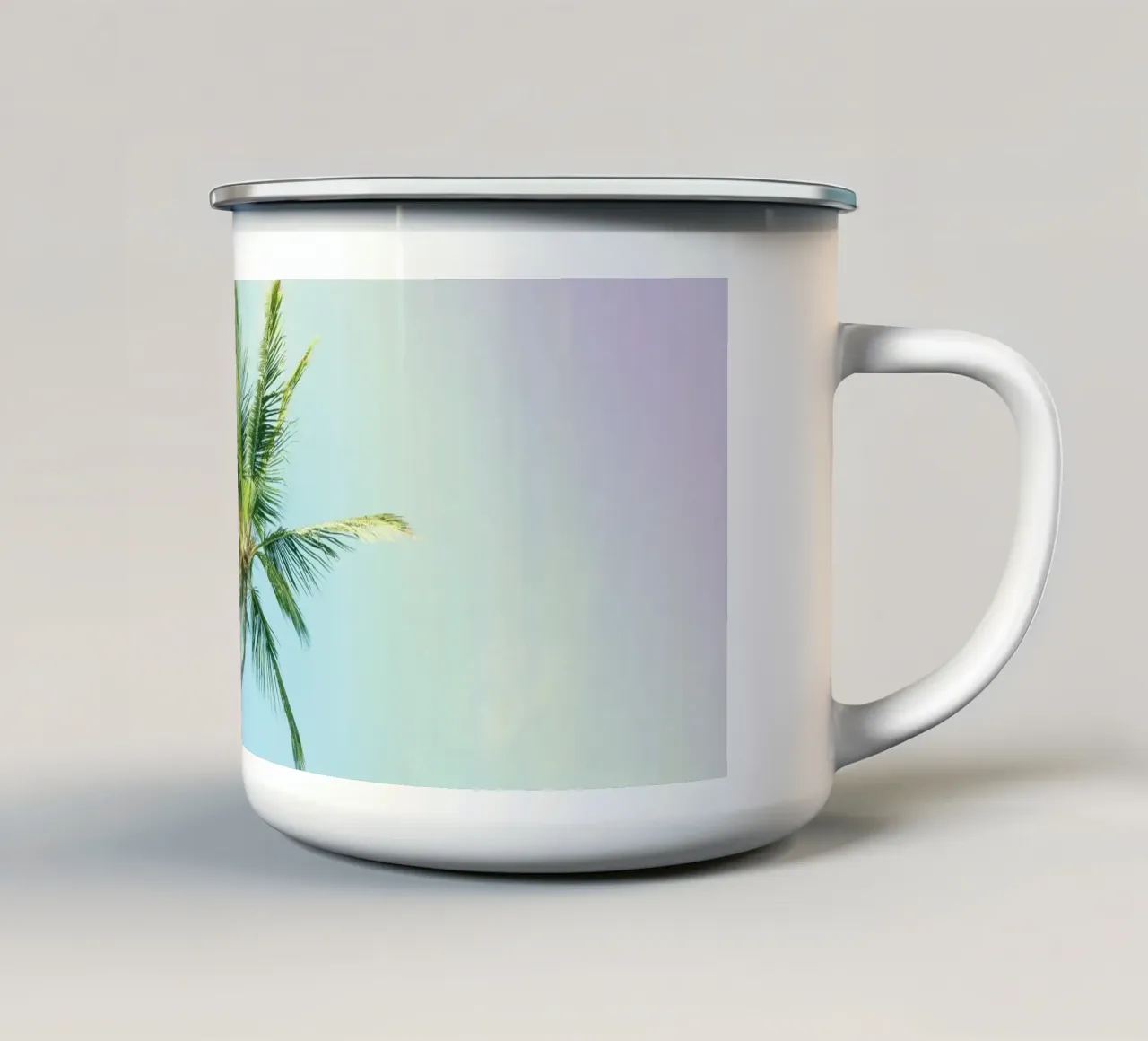 Relaxing Palms Rainbow Colors tazza in smalto da Stay Positive Design