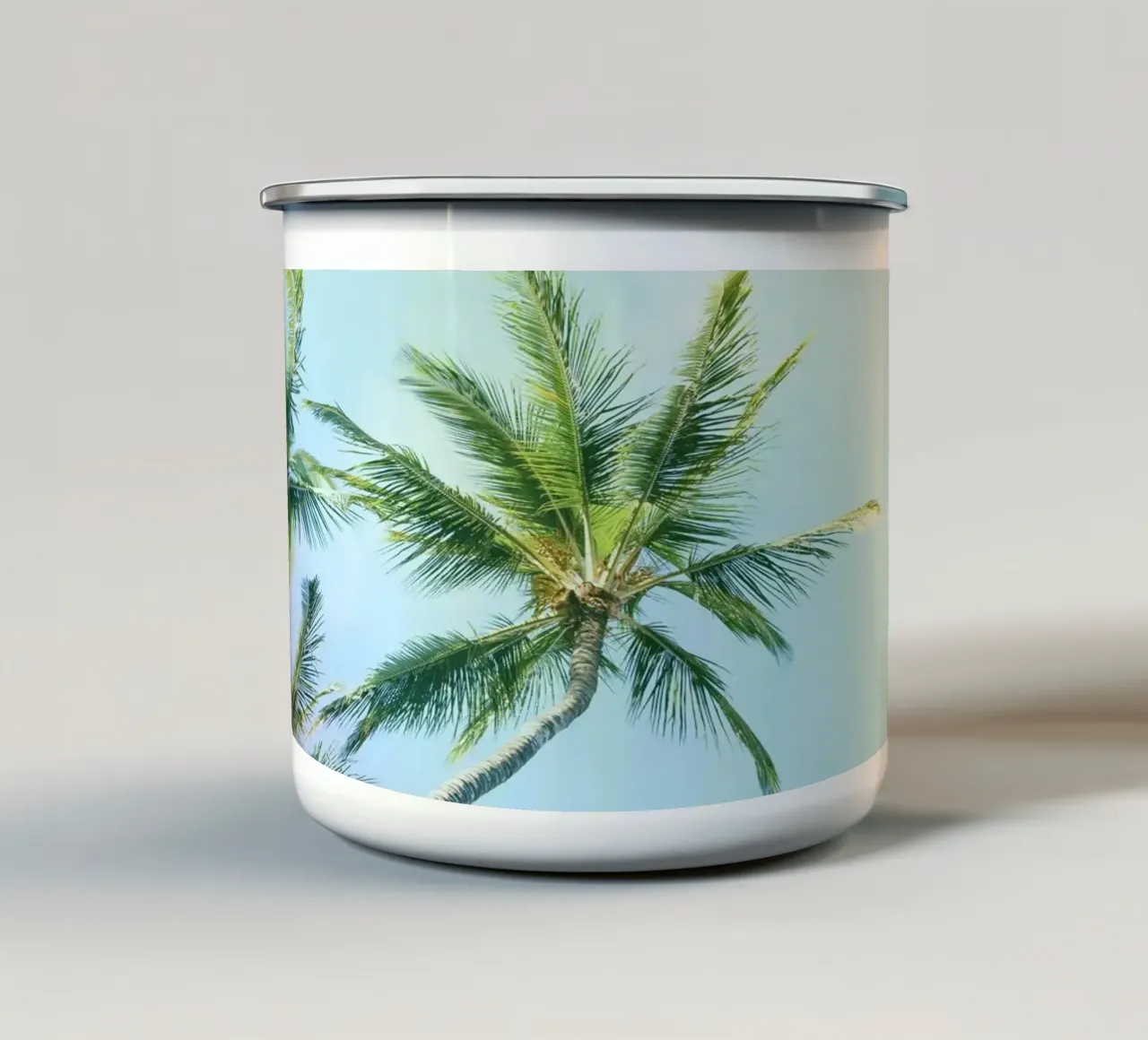 Relaxing Palms Rainbow Colors tazza in smalto da Stay Positive Design