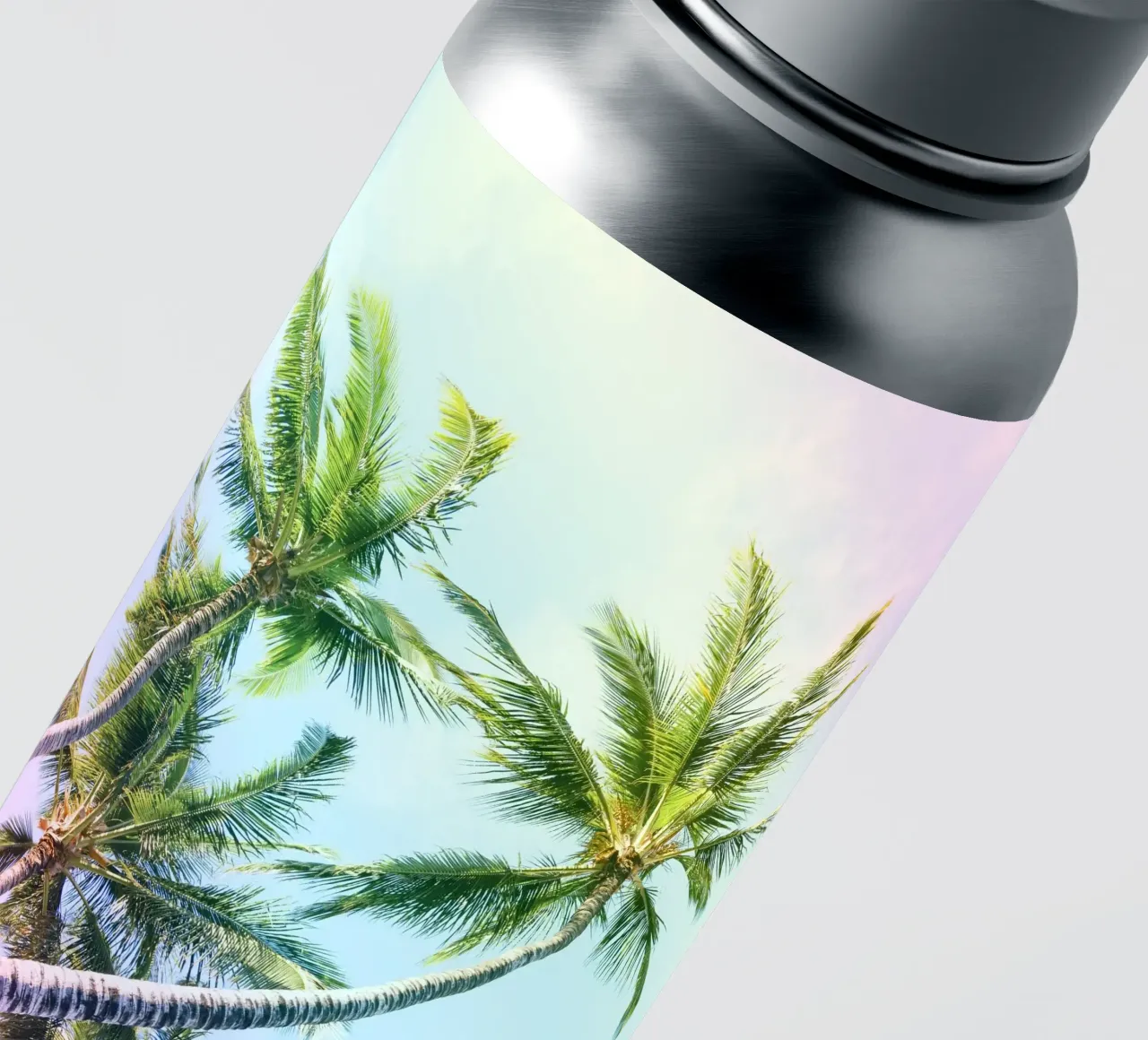 Relaxing Palms Rainbow Colors Sticker von Stay Positive Design